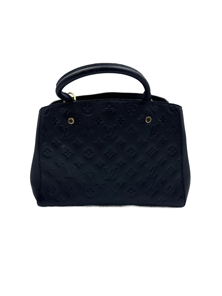 Louis Vuitton Black and Gold Monogram Medium Bag LV1414