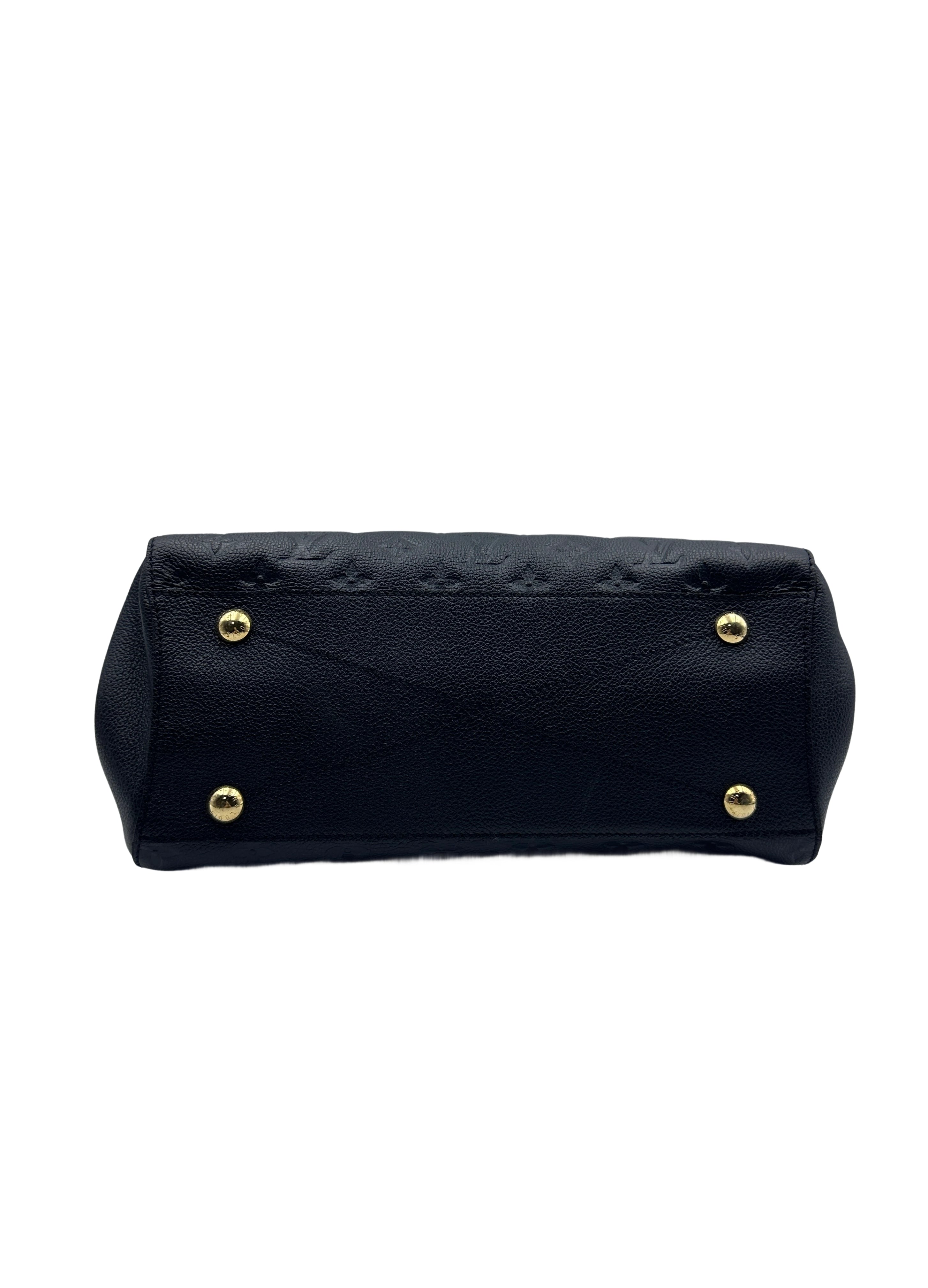 Louis Vuitton Black and Gold Monogram Medium Bag LV1414