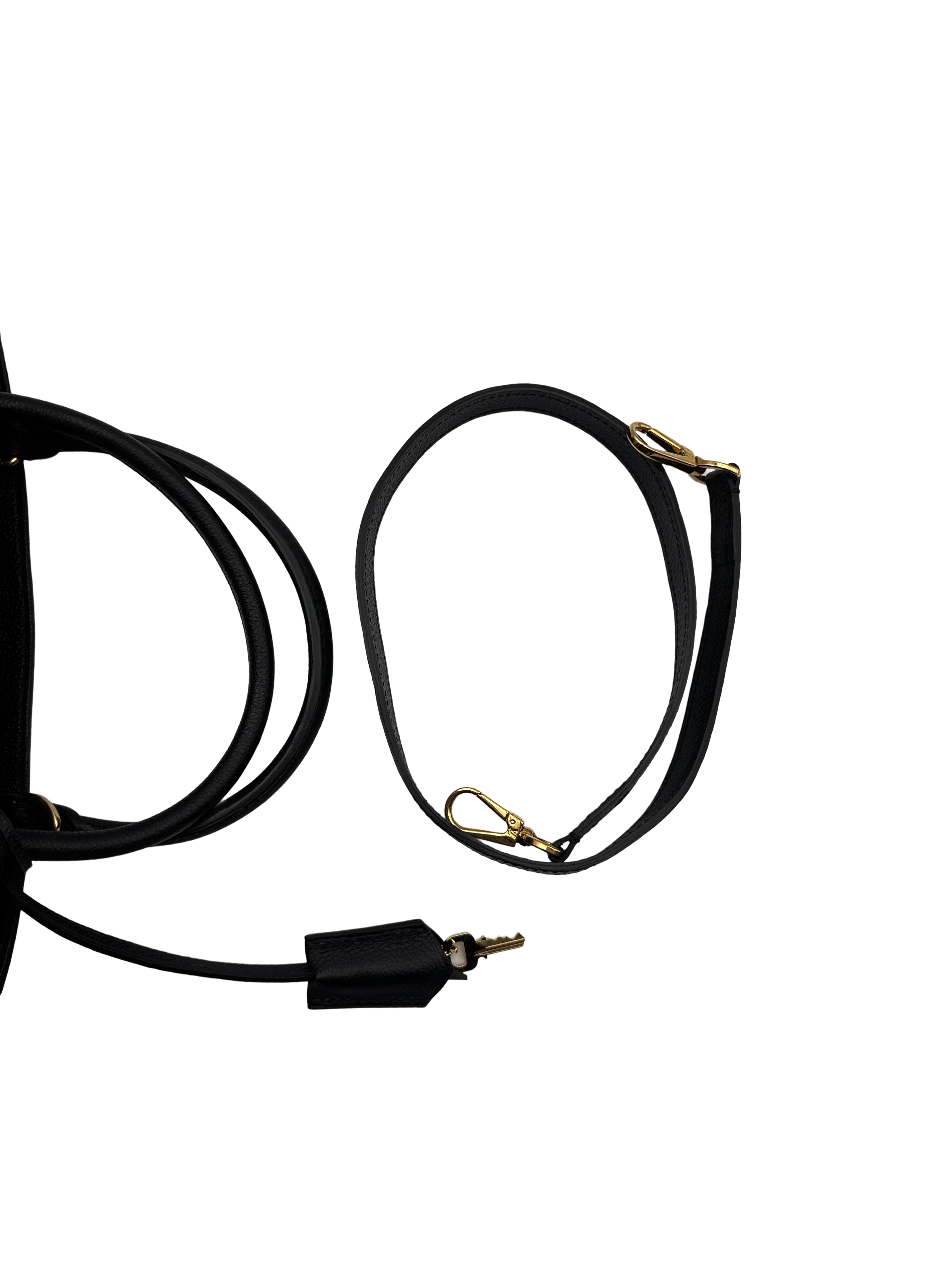 Louis Vuitton Black and Gold Monogram Medium Bag LV1414