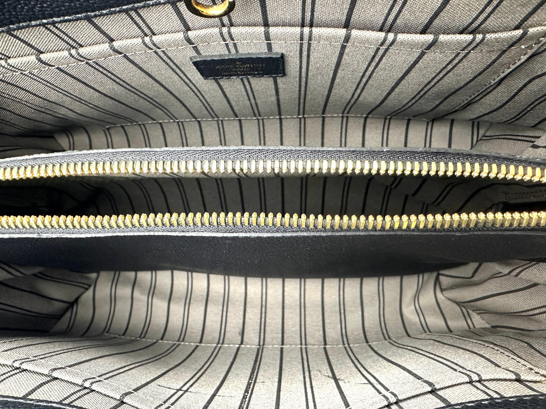 Louis Vuitton Black and Gold Monogram Medium Bag LV1414