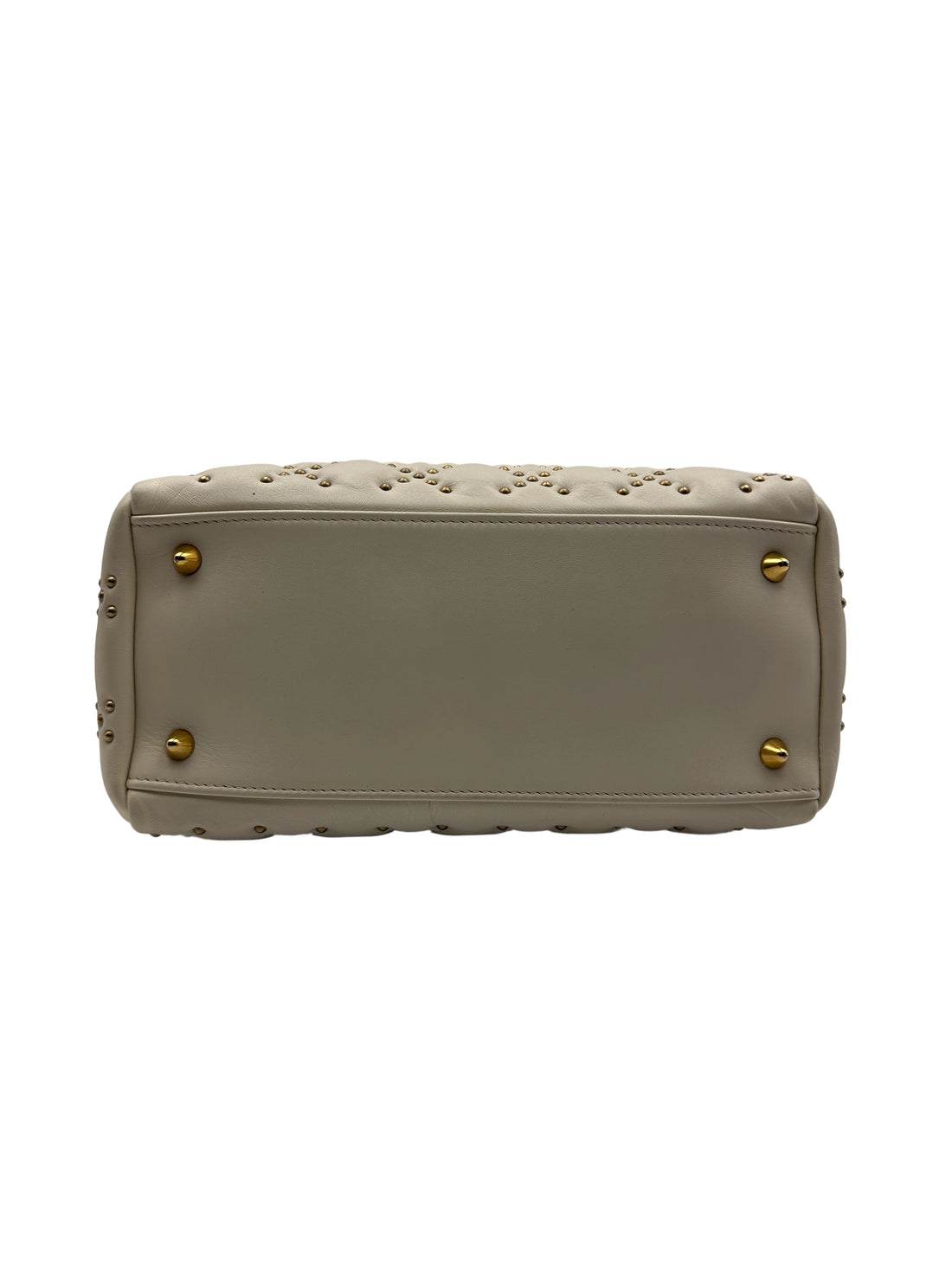 Dior White Lady Dior Bag with Gold Hardware DR349