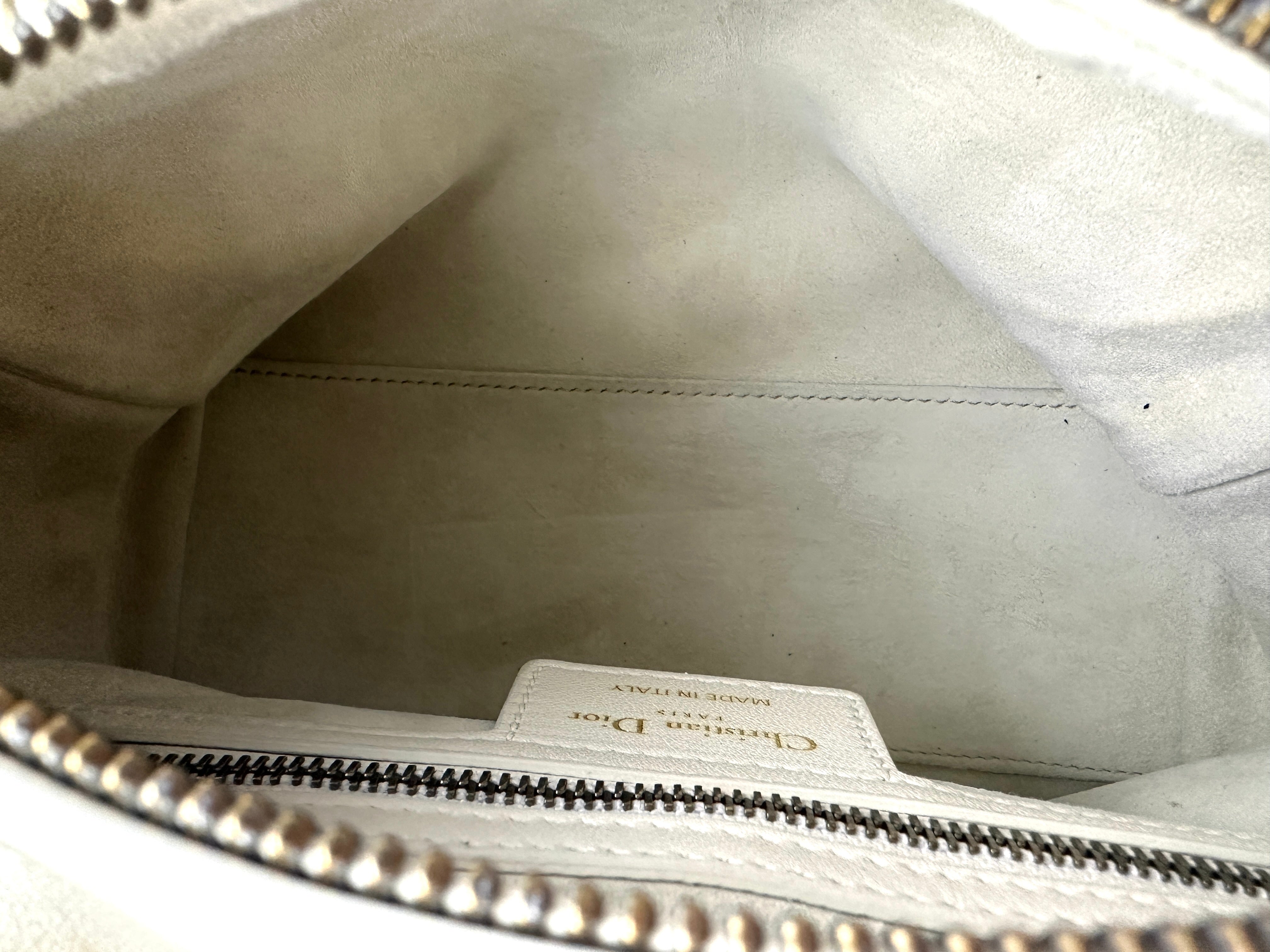 Dior White Lady Dior Bag with Gold Hardware DR349