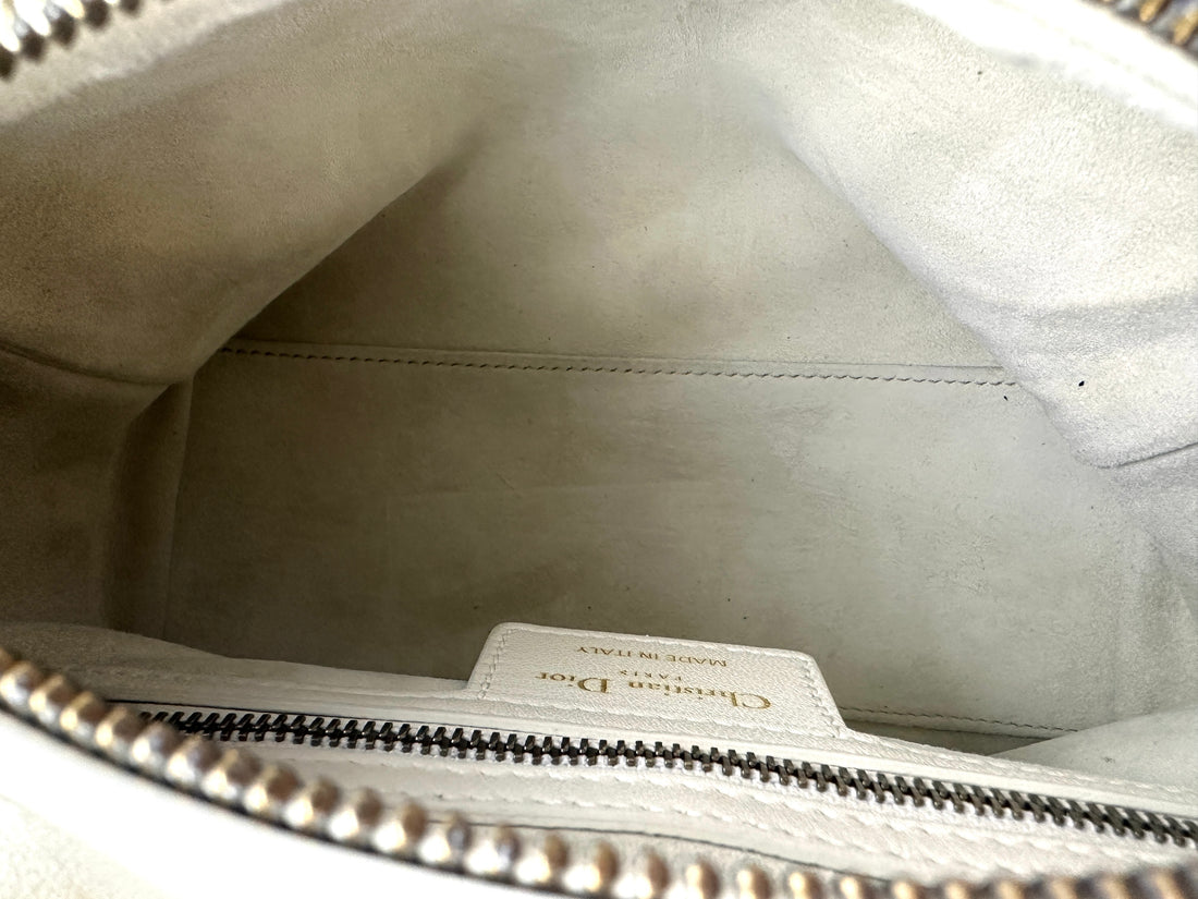 Dior White Lady Dior Bag with Gold Hardware DR349