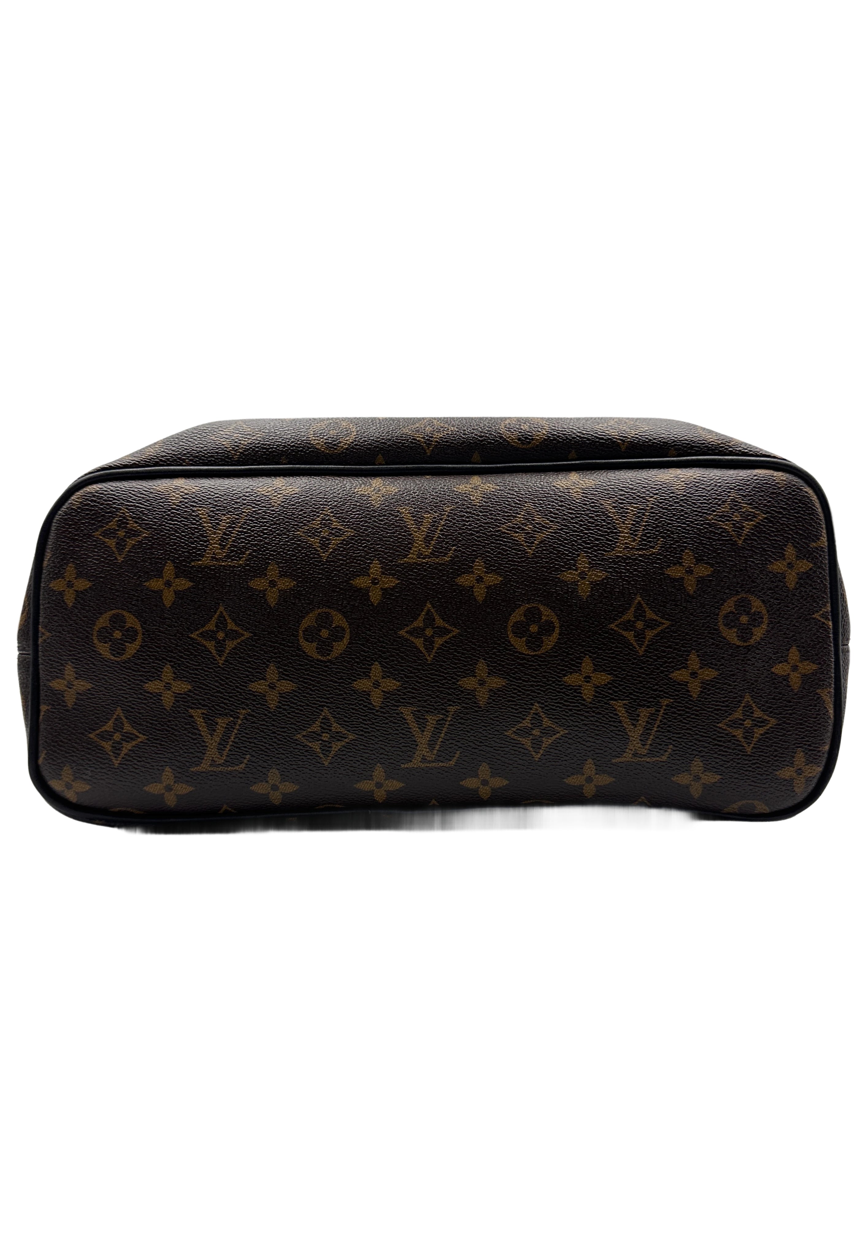 Louis Vuitton Palk Backpack in Monogram Macassar Canvas with Black Leather Trim LV1413