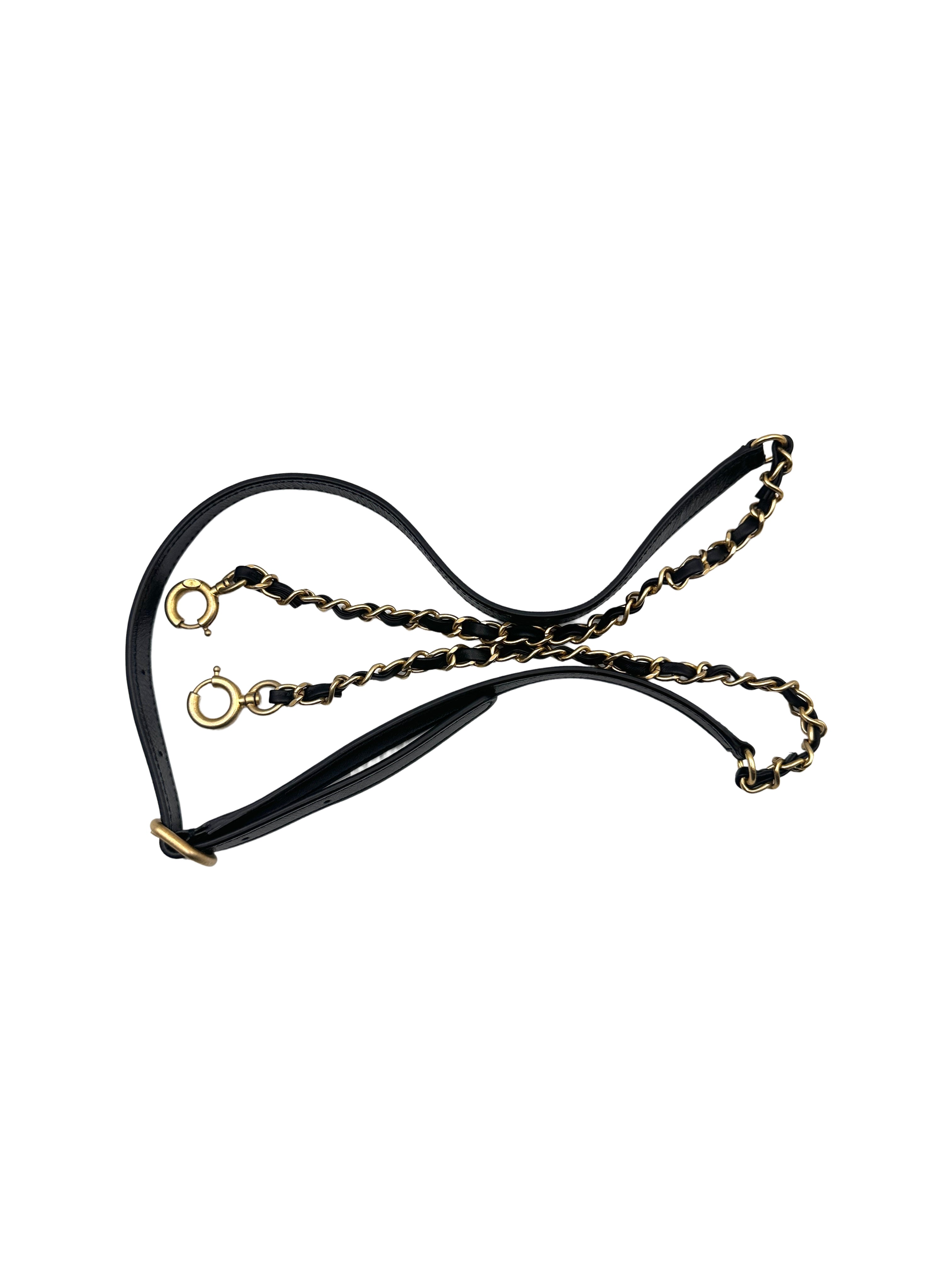 Chanel Waxed Cowhide Star Moon Pendant Round Disc Handbag Black Gold (25***12) CC921