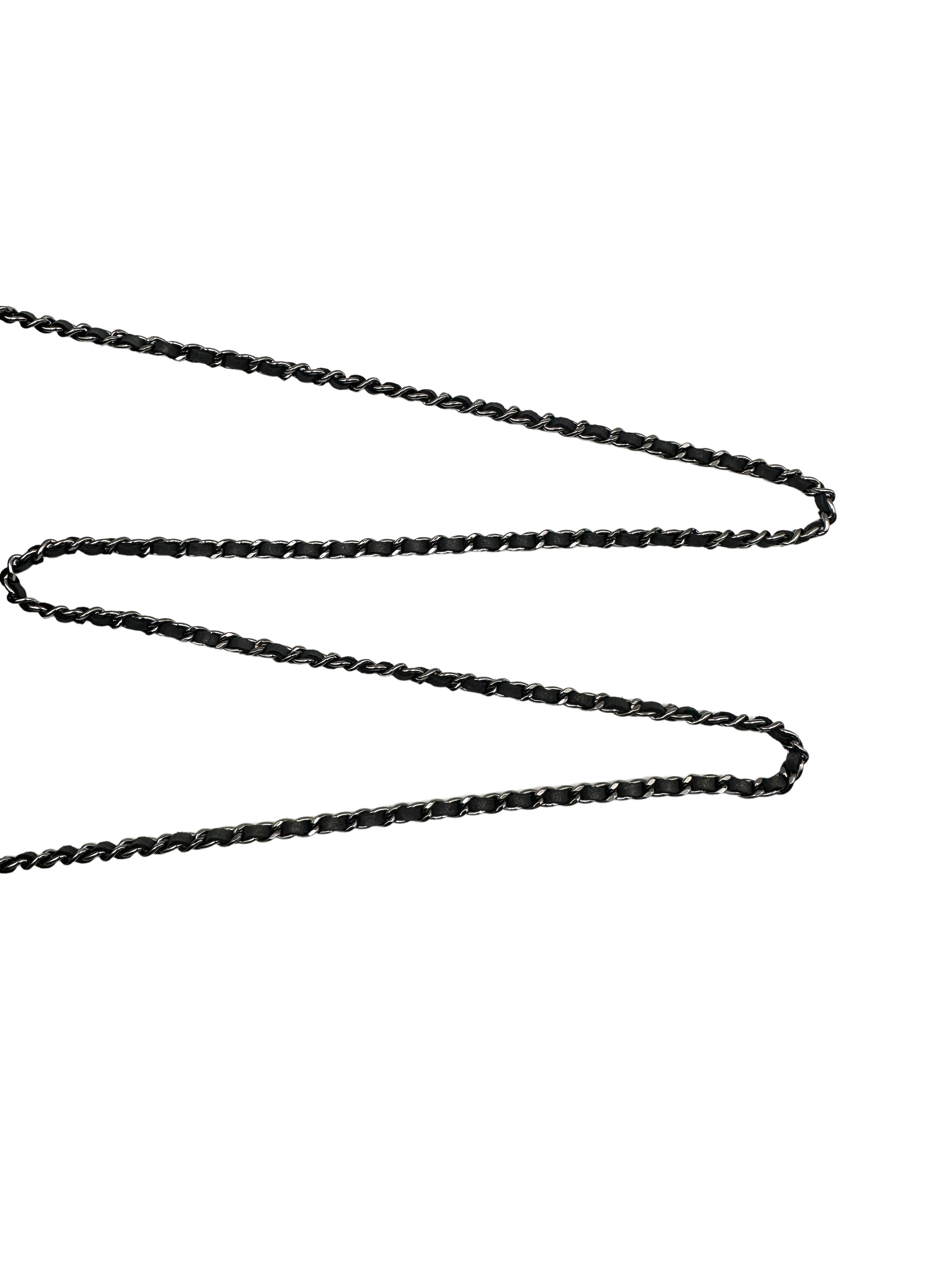 Chanel Micro-Shimmer Pearl Starry Sky Caviar Grain Calfskin WOC Chain Bag (18***66) CC924