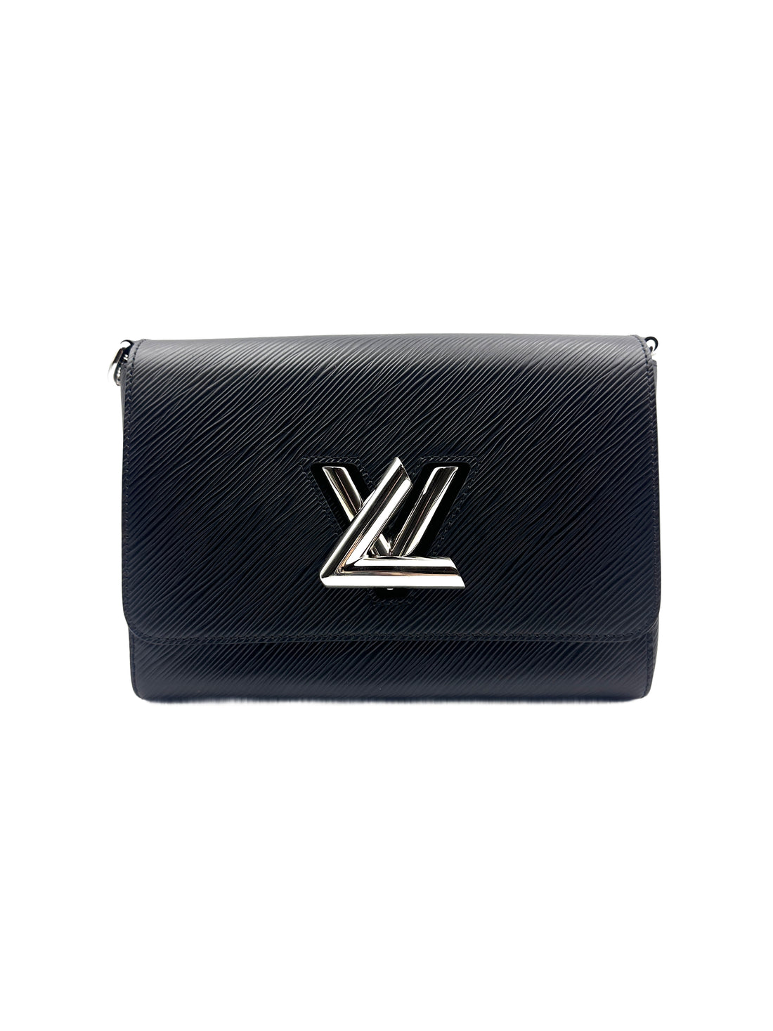 LV Wavy Pattern Medium Twist Chain Bag in Black LV1417