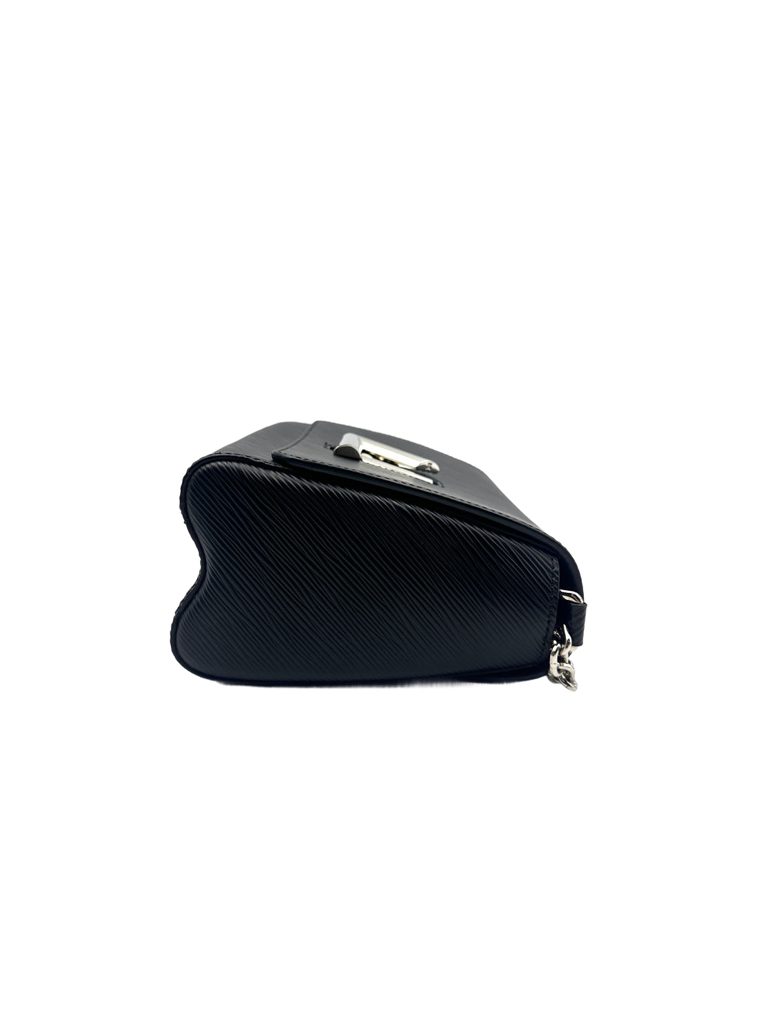LV Wavy Pattern Medium Twist Chain Bag in Black LV1417