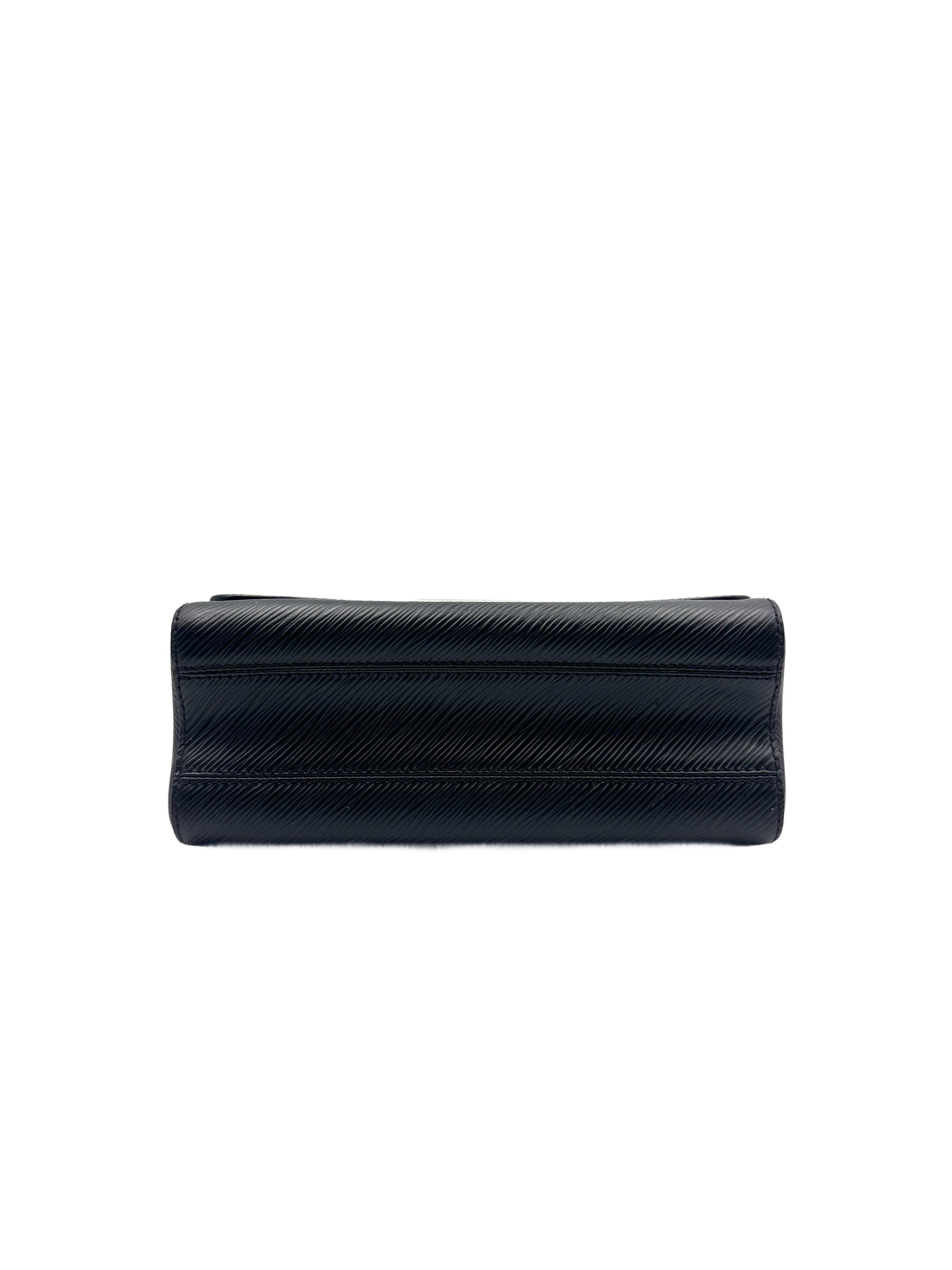 LV Wavy Pattern Medium Twist Chain Bag in Black LV1417