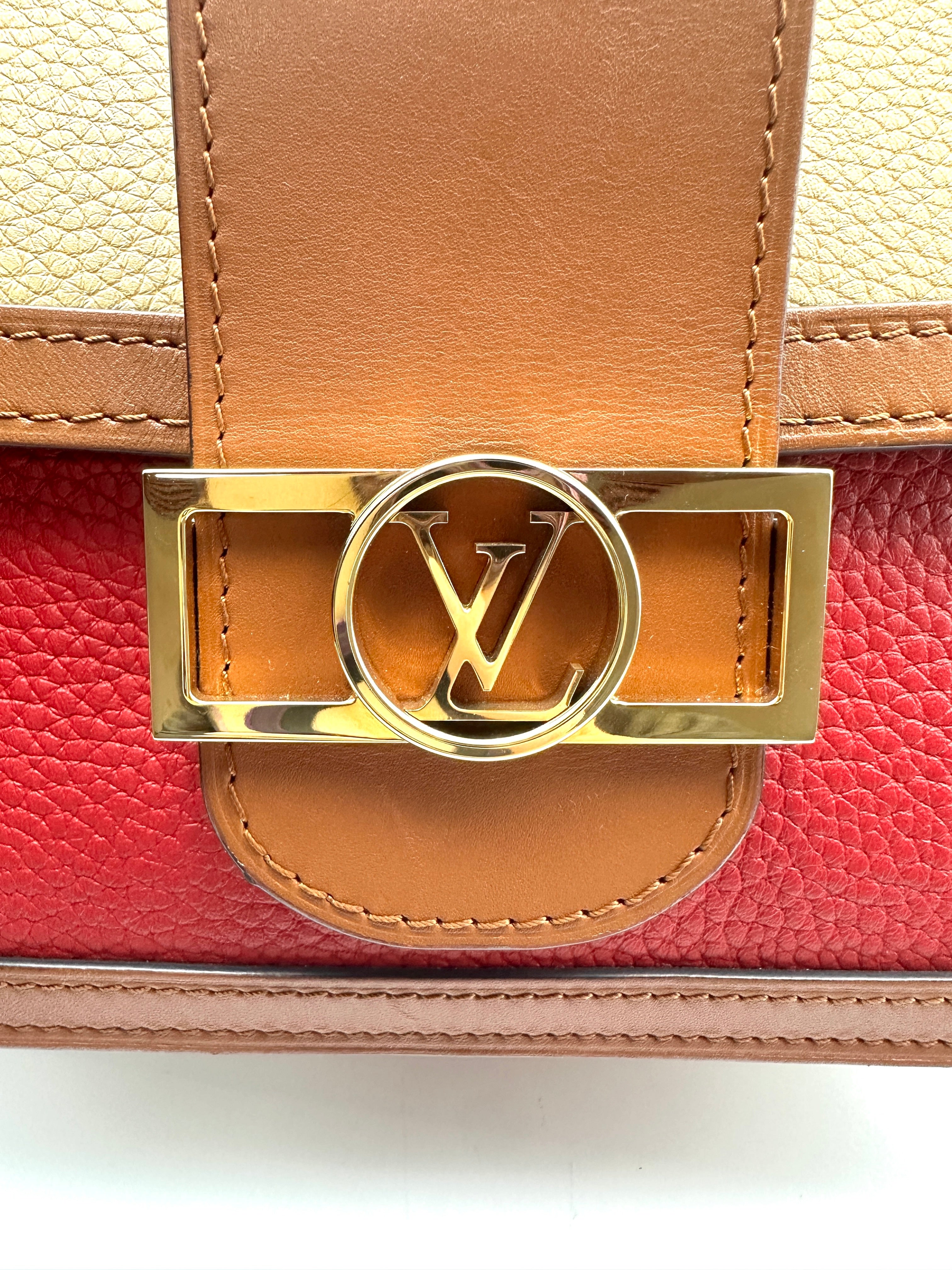 LV Full-Leather Two-Tone Medium Daphne Messenger Bag LV1418