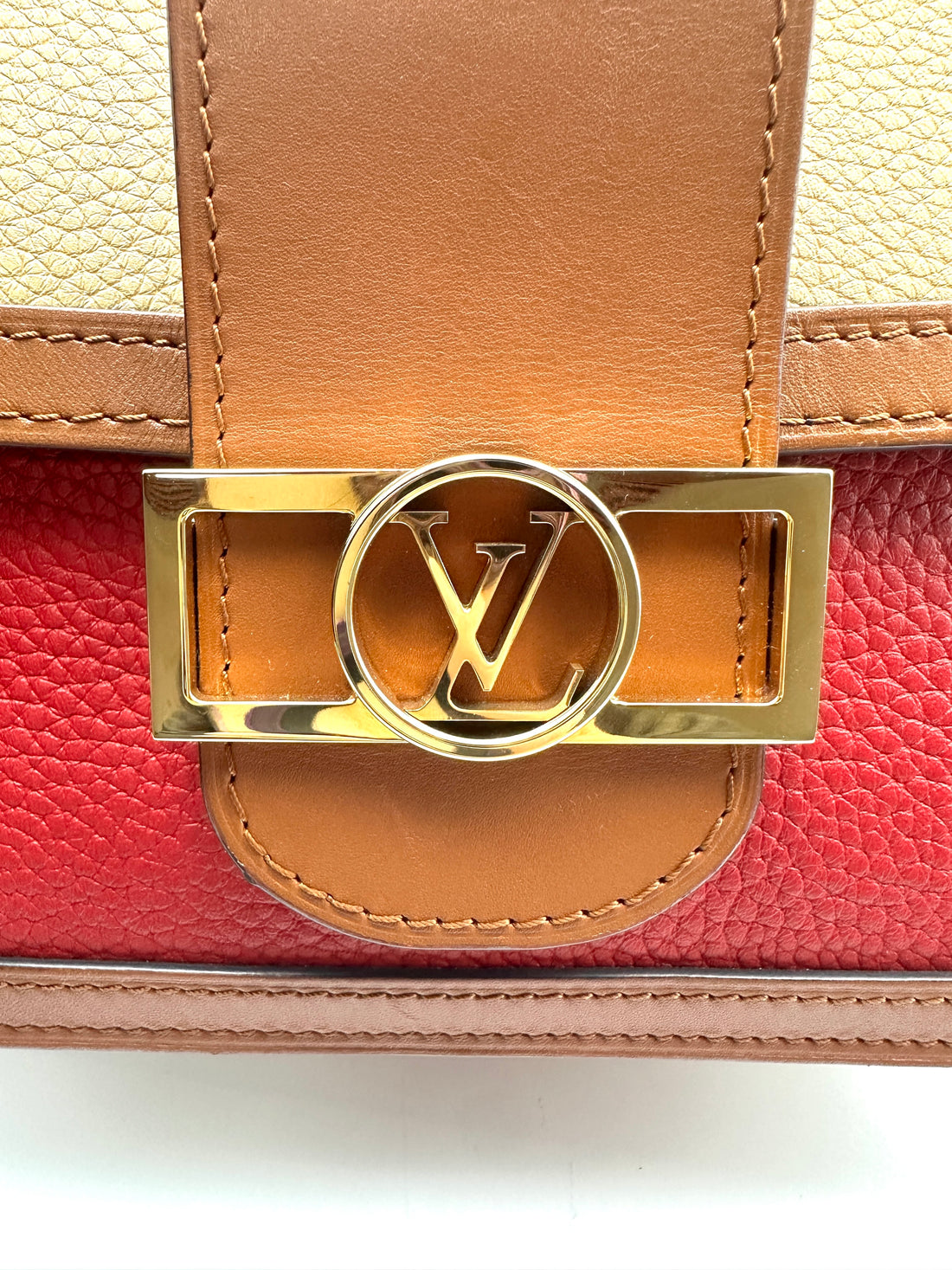 LV Full-Leather Two-Tone Medium Daphne Messenger Bag LV1418
