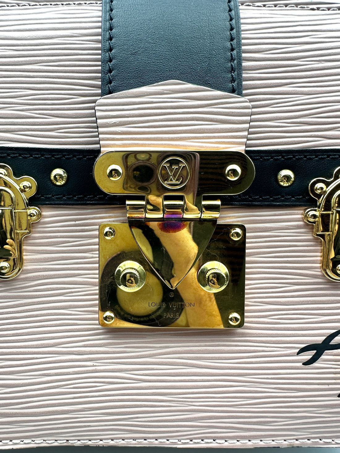 Louis Vuitton Epi Trunk Clutch Rose Ballerine Shouder Bag LV1421