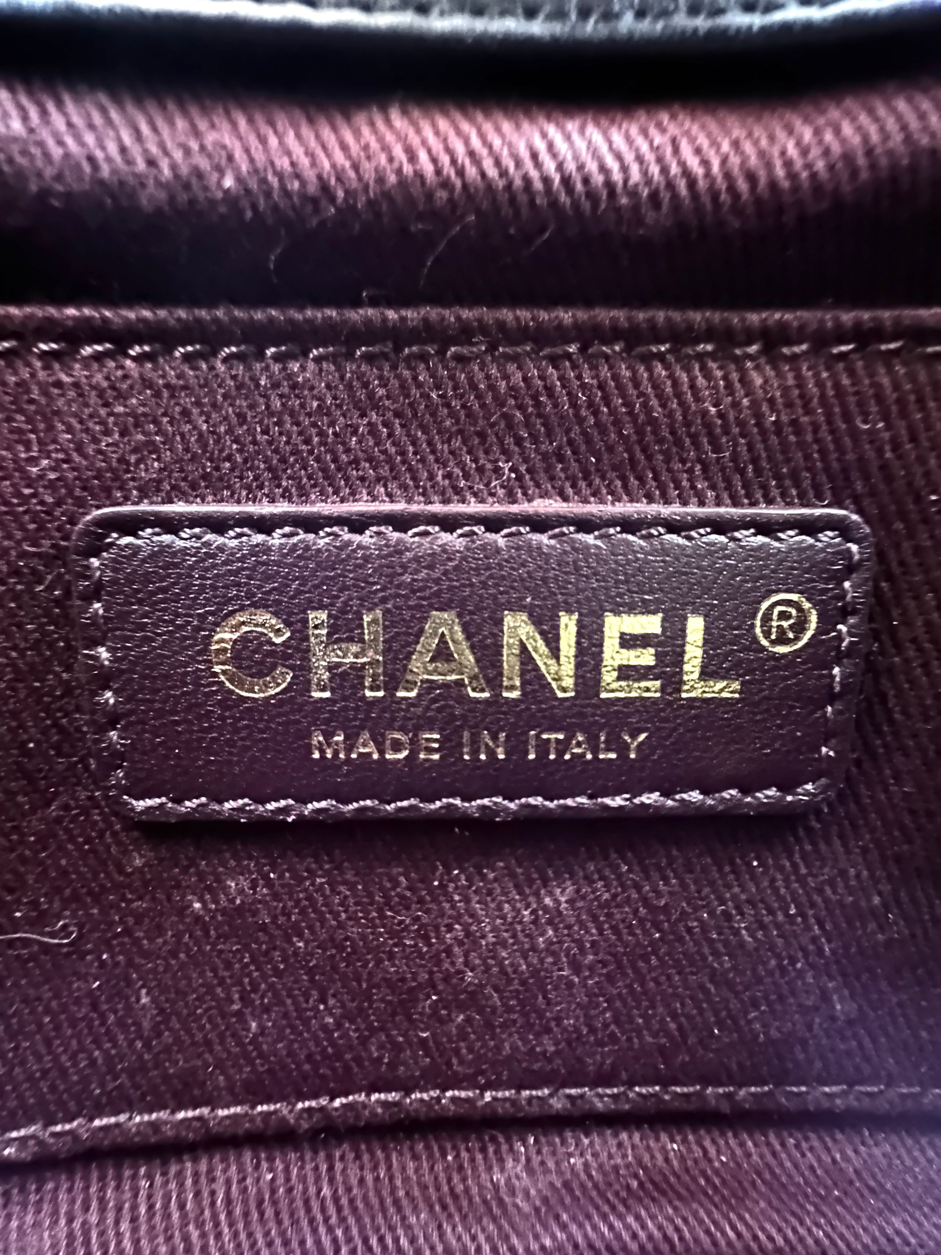 Chanel Square Pouch Leather Tote/Crossbody Bag - Cuban Metropolis Black Gold (26***91) CC922