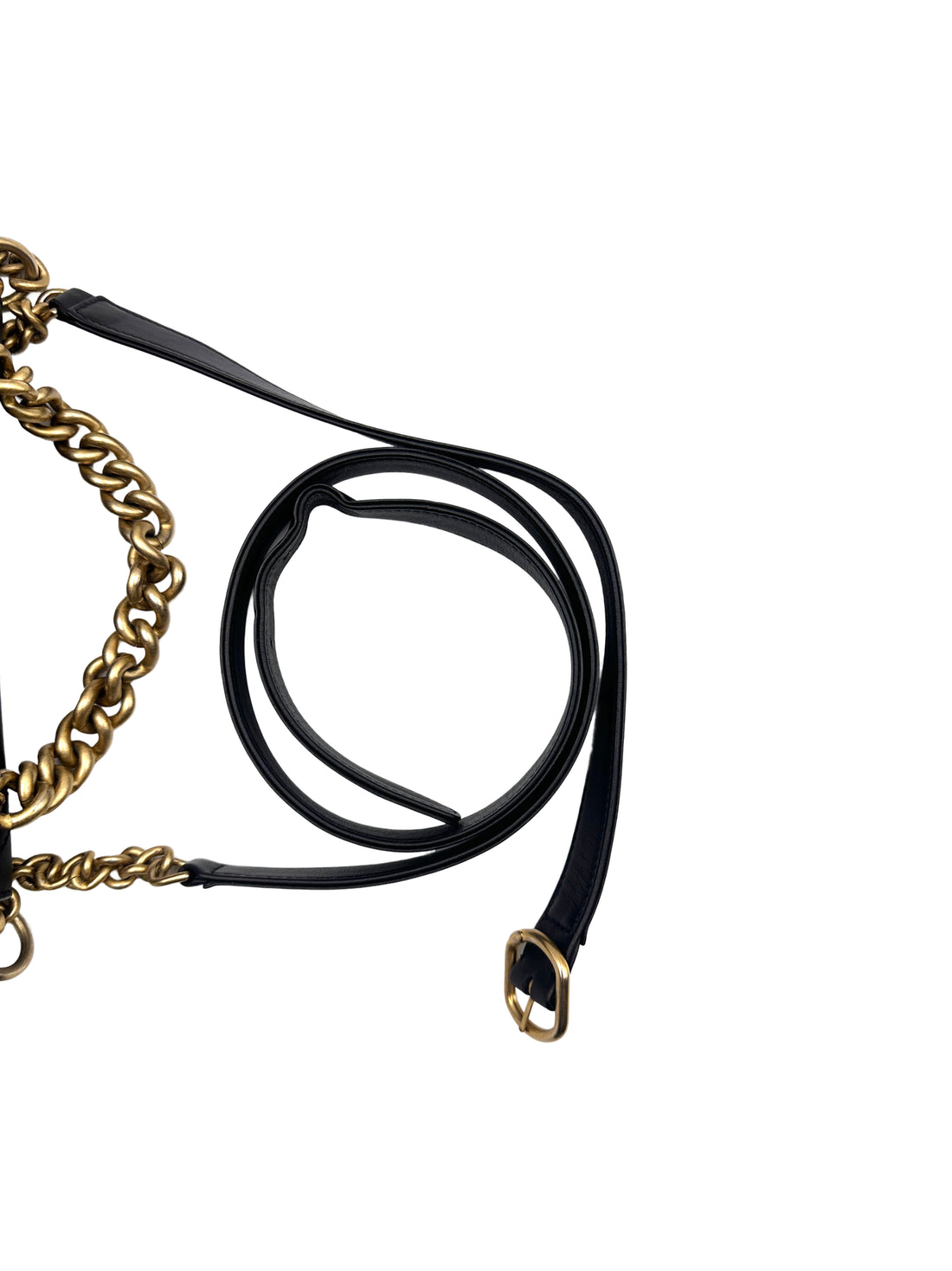 Chanel Square Pouch Leather Tote/Crossbody Bag - Cuban Metropolis Black Gold (26***91) CC922