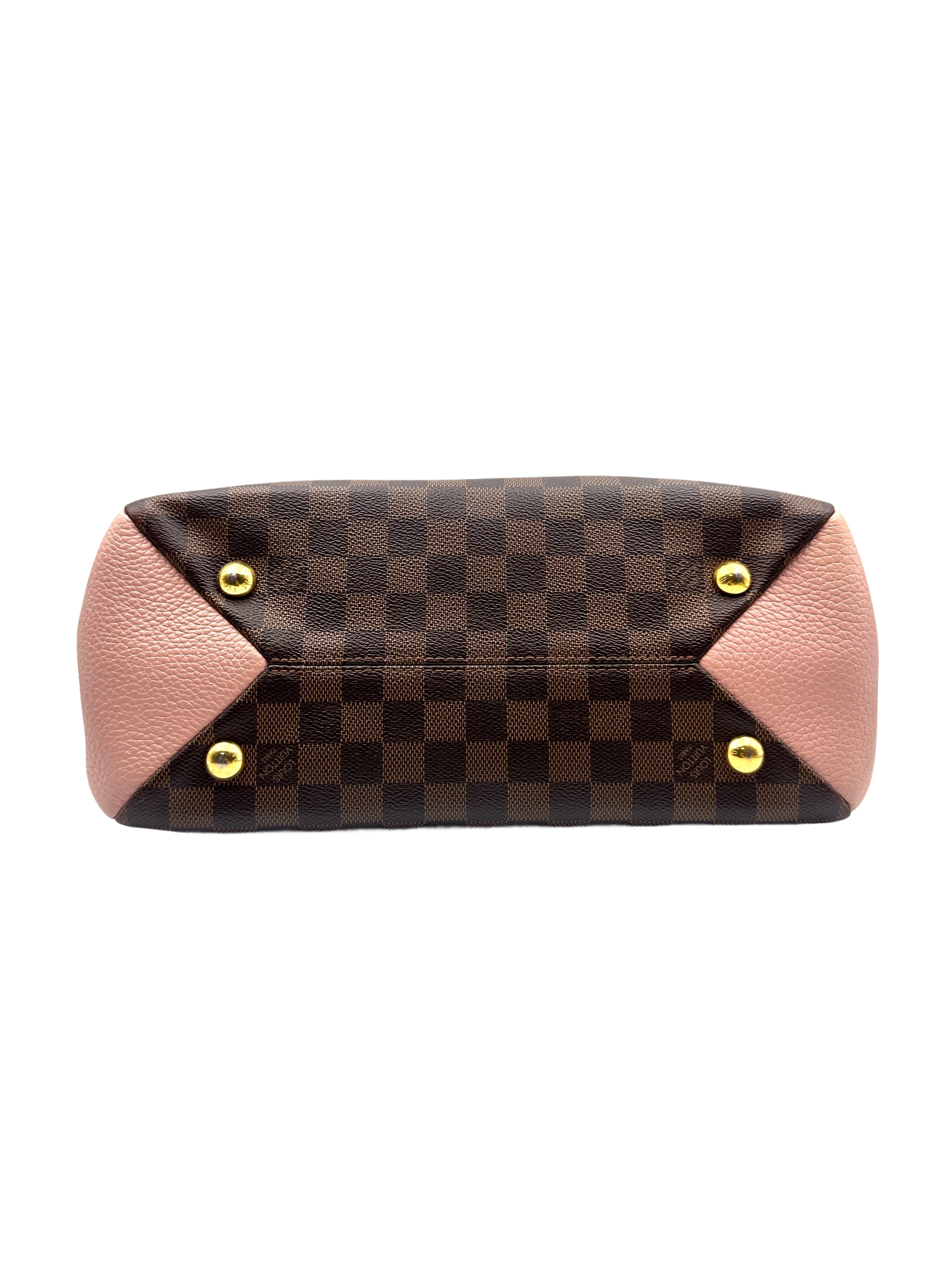 Louis Vuitton Brittany Checkered Wooden Handle Bag in Magnolia Pink LV1415