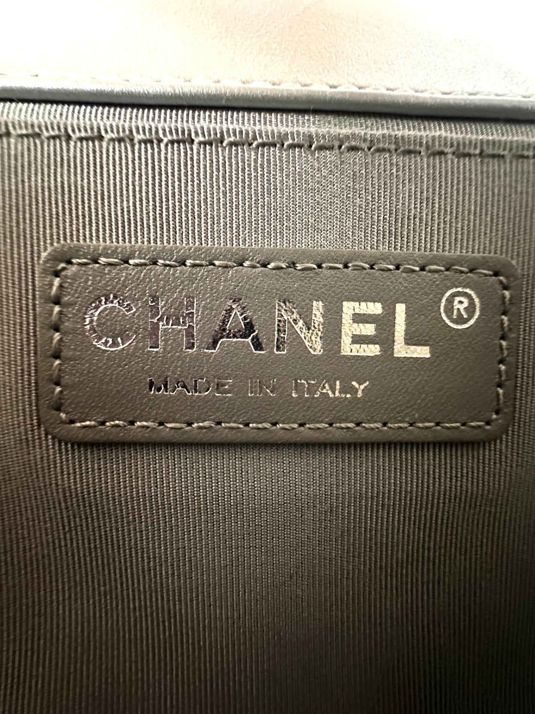 Chanel Lambskin Medium LeBoy Bag Silver (20***23) CC919