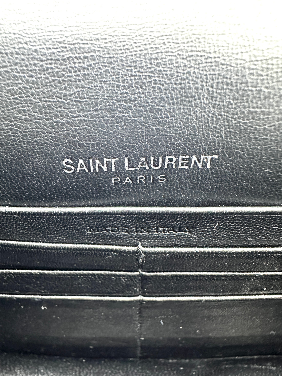 YSL Kate Crocodile Embossed Leather Small Size Chain Bag with a Silver-Tone Tassel  SL144