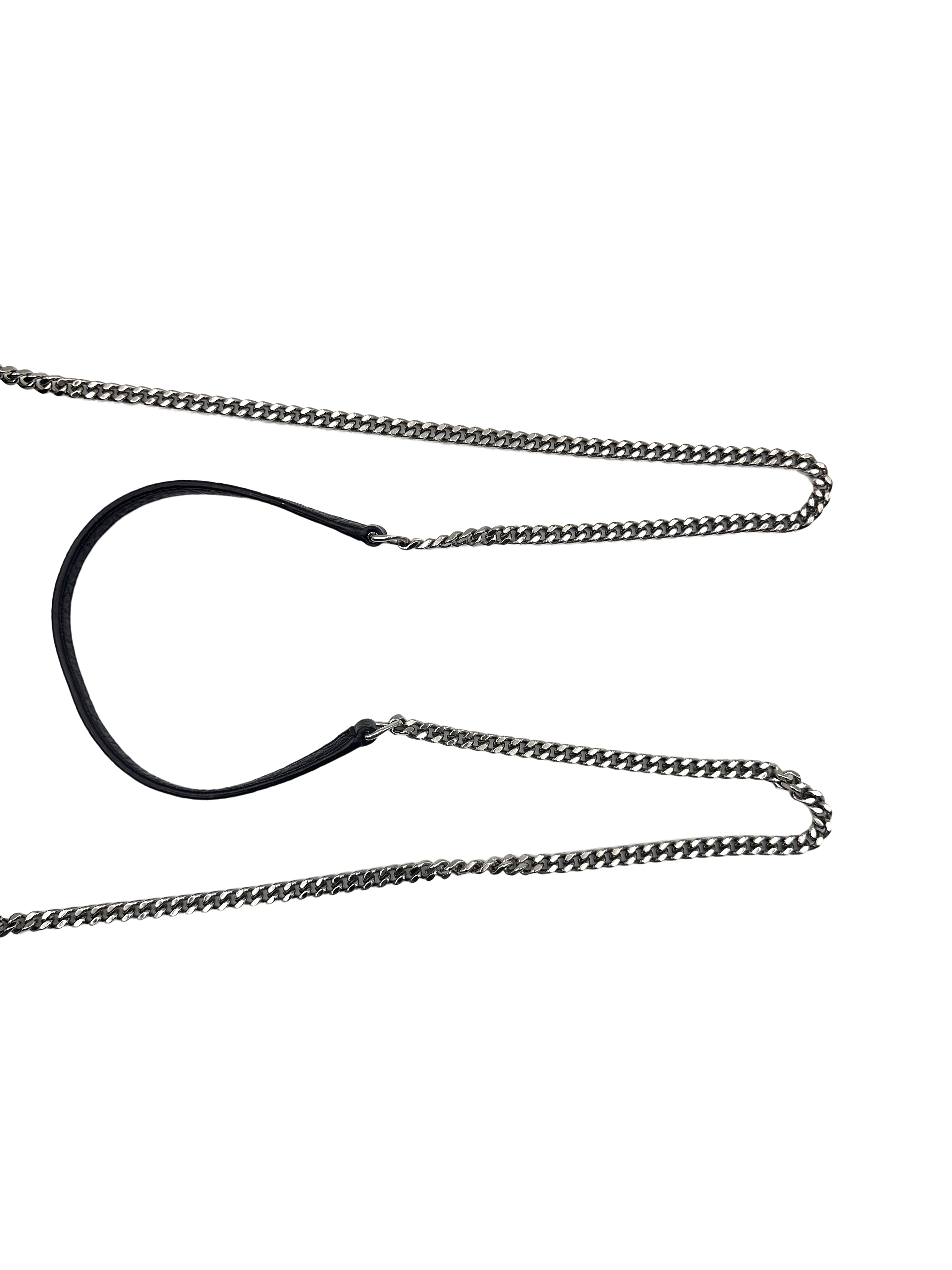 YSL Kate Crocodile Embossed Leather Small Size Chain Bag with a Silver-Tone Tassel  SL144