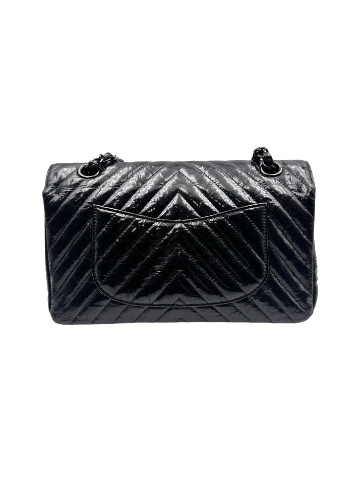 Chanel CF So Black V-Stitch Cowhide Bag (25***17) CC923