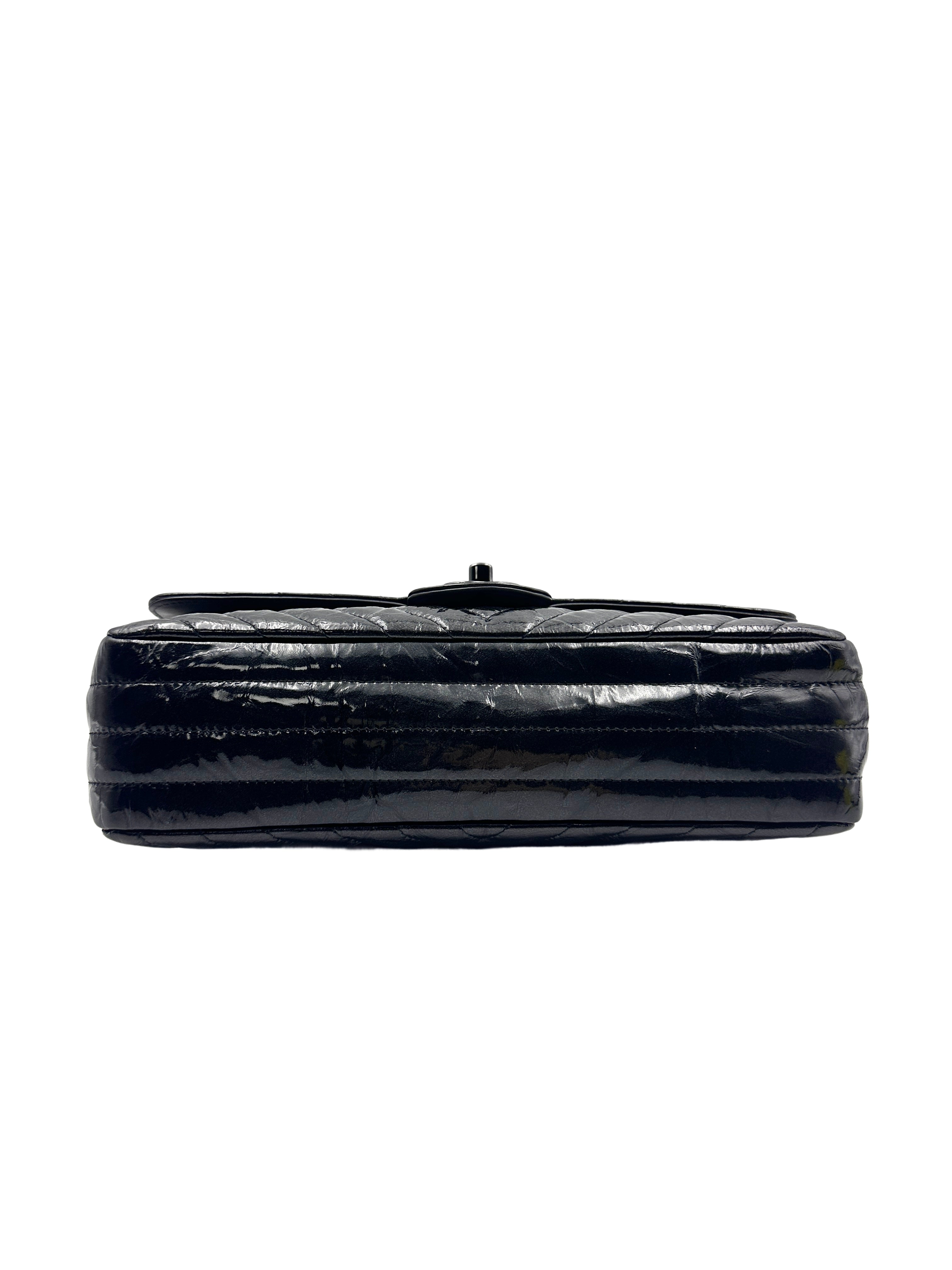 Chanel CF So Black V-Stitch Cowhide Bag (25***17) CC923