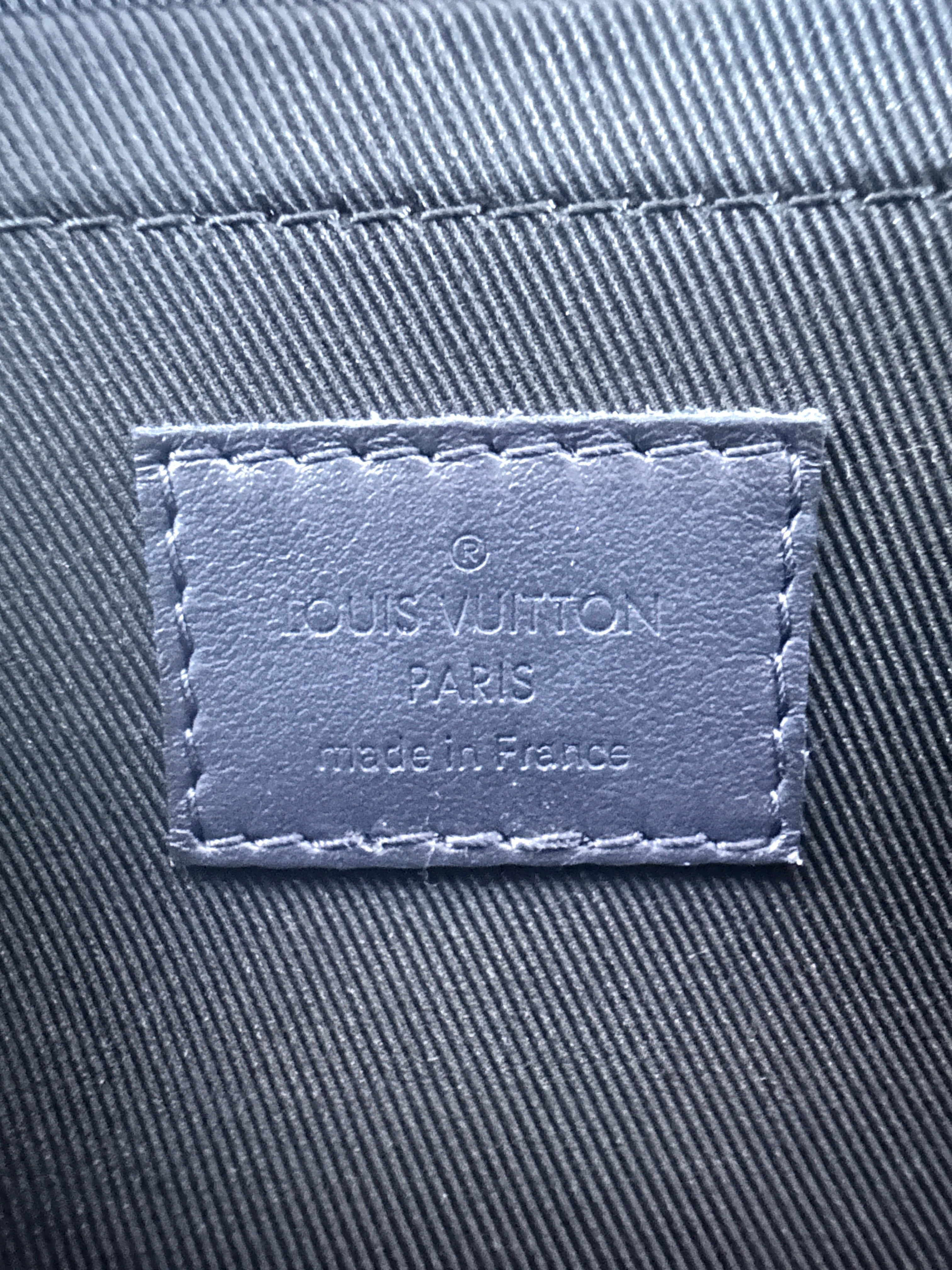 Louis Vuitton Soft Trunk Denim Embroidered Soft Box Bag Crossbody Bag Blue and White LV1423