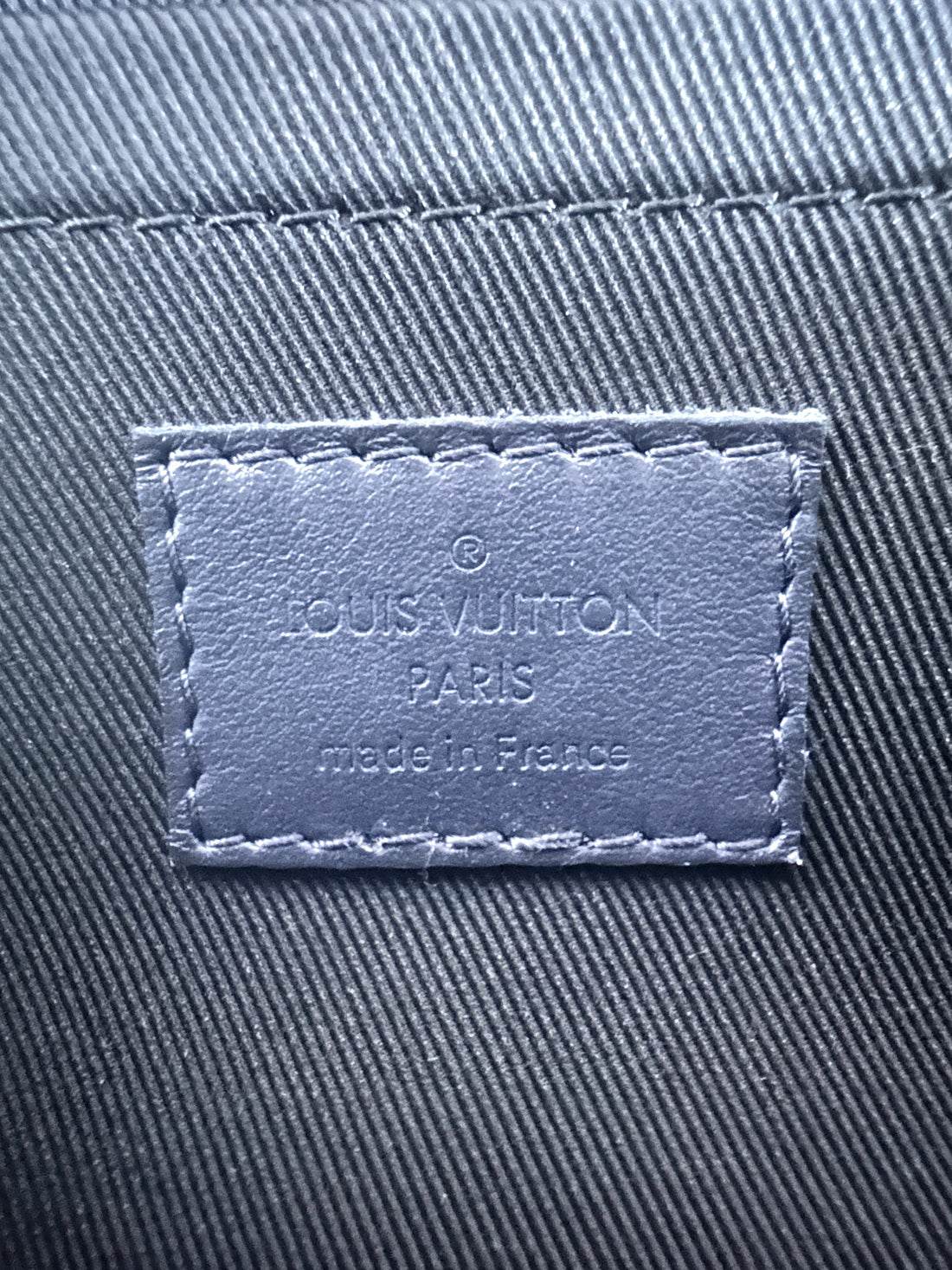 Louis Vuitton Soft Trunk Denim Embroidered Soft Box Bag Crossbody Bag Blue and White LV1423