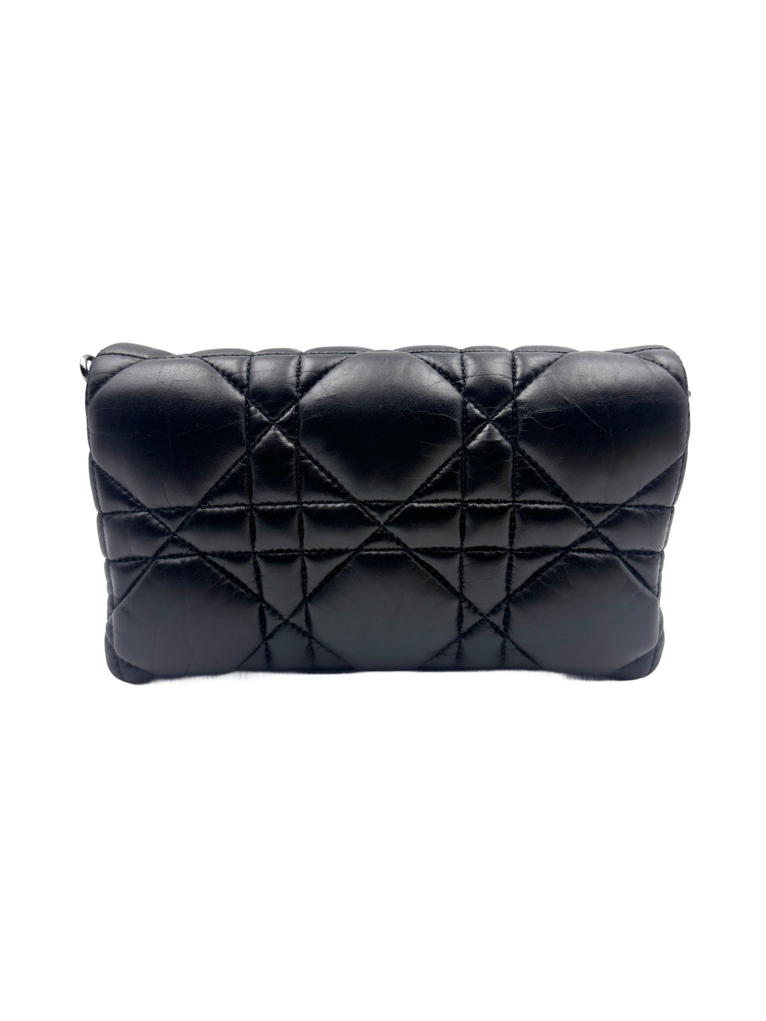 Dior Black Caro WOC Canvas Chain Bag DR350