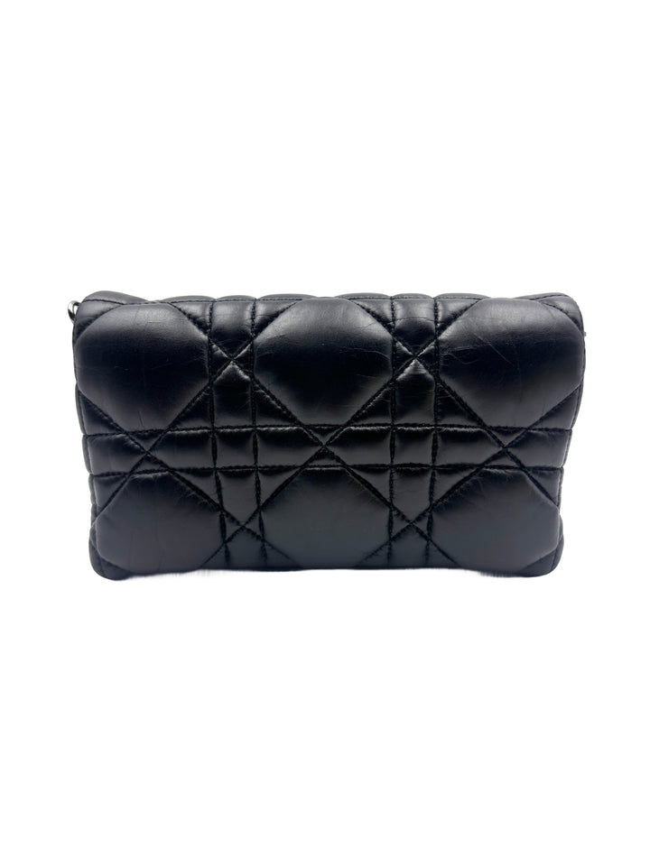 Dior Black Caro WOC Canvas Chain Bag DR350