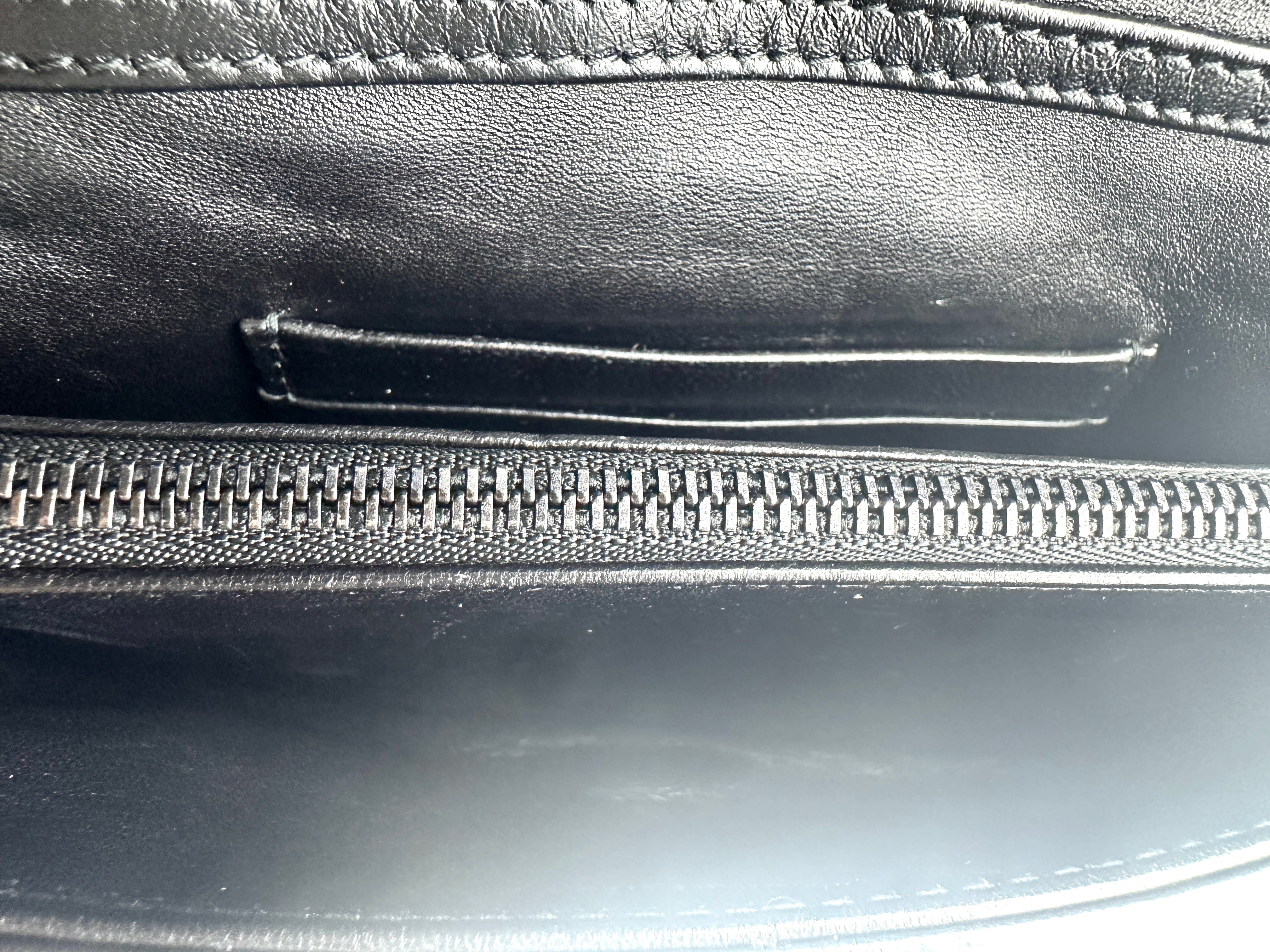 Dior Black Caro WOC Canvas Chain Bag DR350