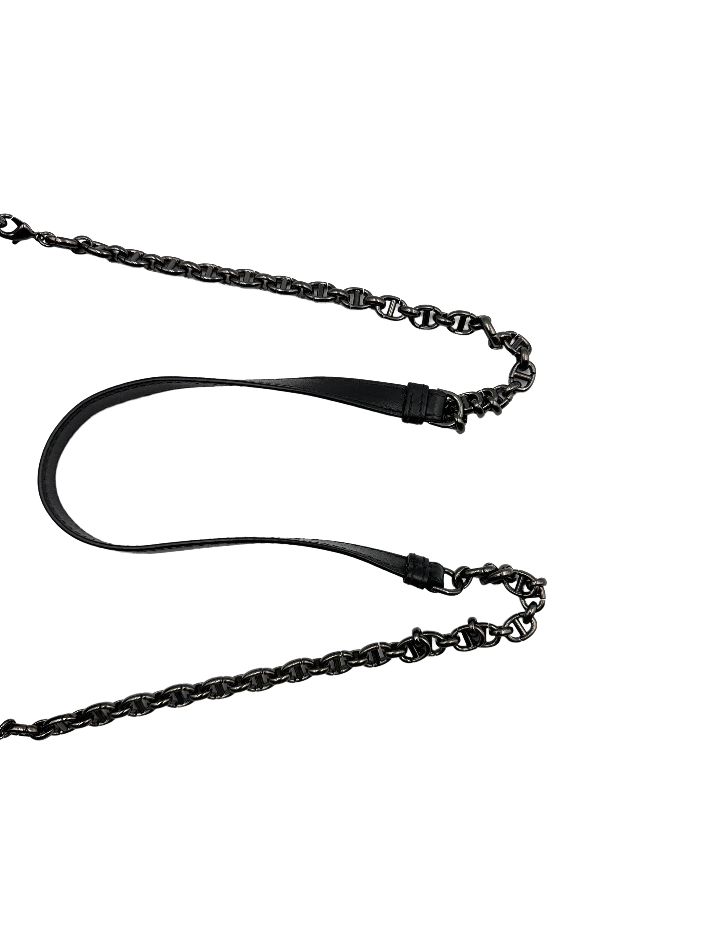 Dior Black Caro WOC Canvas Chain Bag DR350