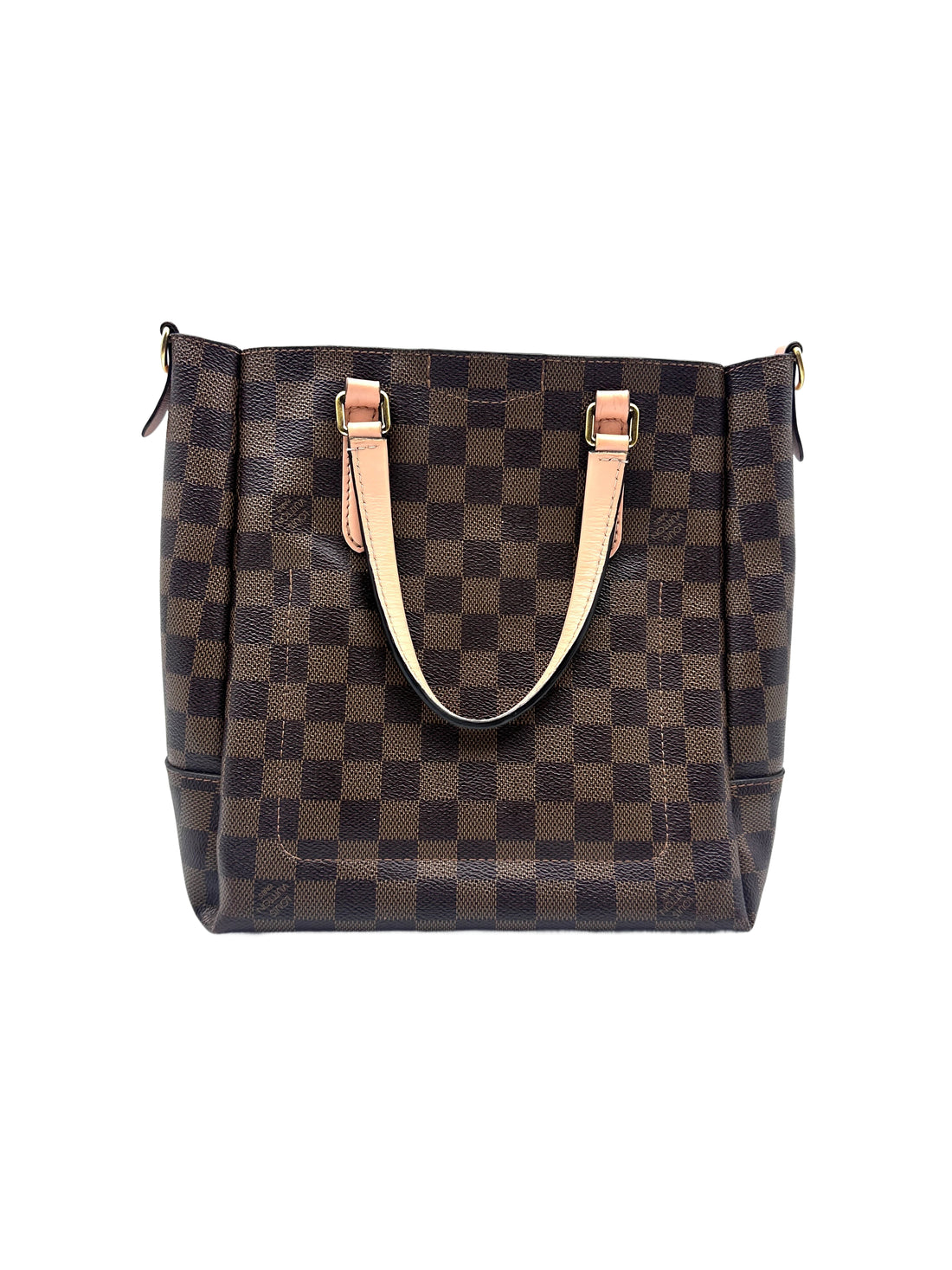 Louis Vuitton Vertical Tote Bag in Brown Checkered Pattern LV1425