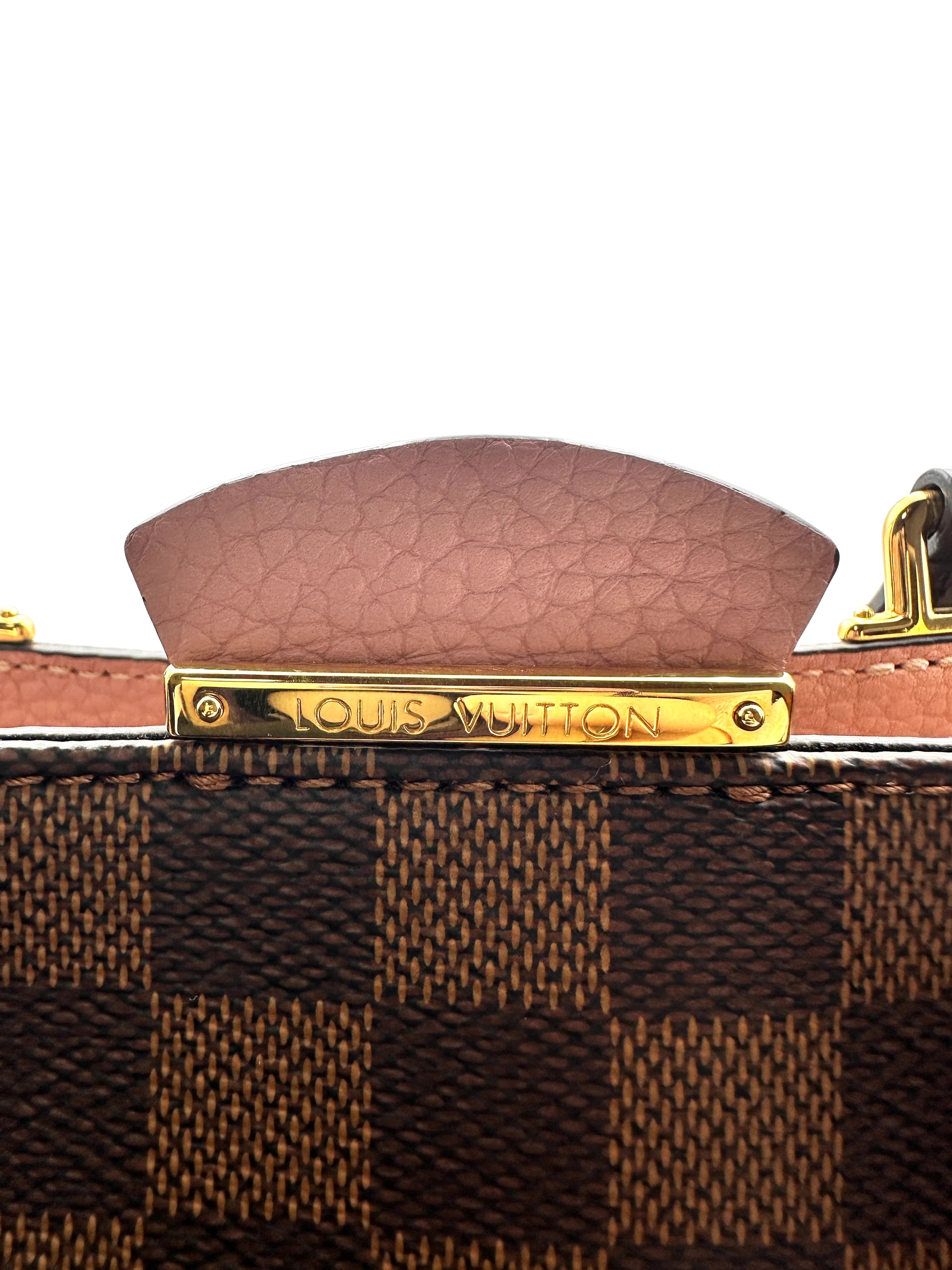 Louis Vuitton Brittany Normandy Check Handbag  Pink LV1422