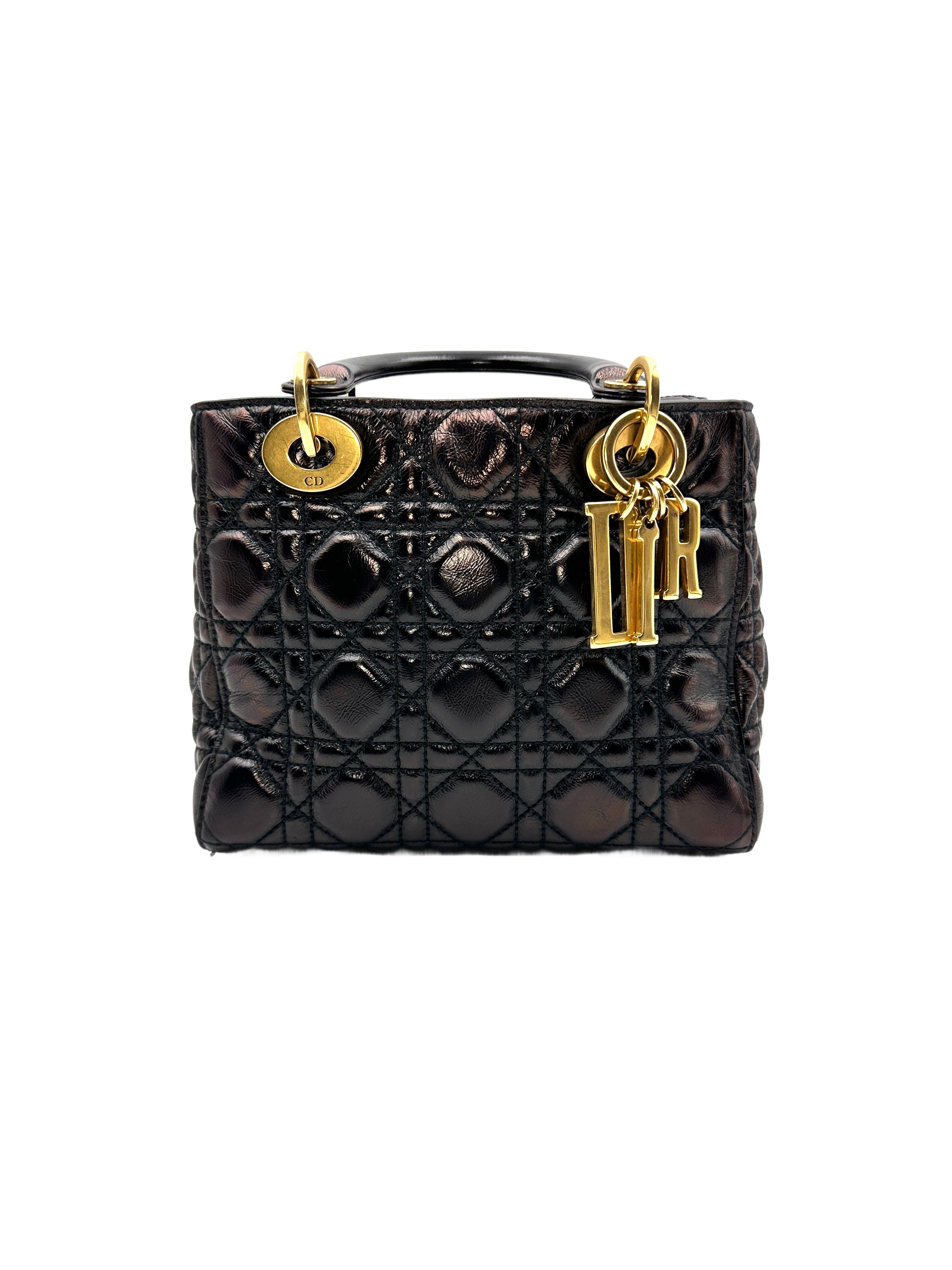 Christian Dior Lady Dior Cannage Handbag Black DR352