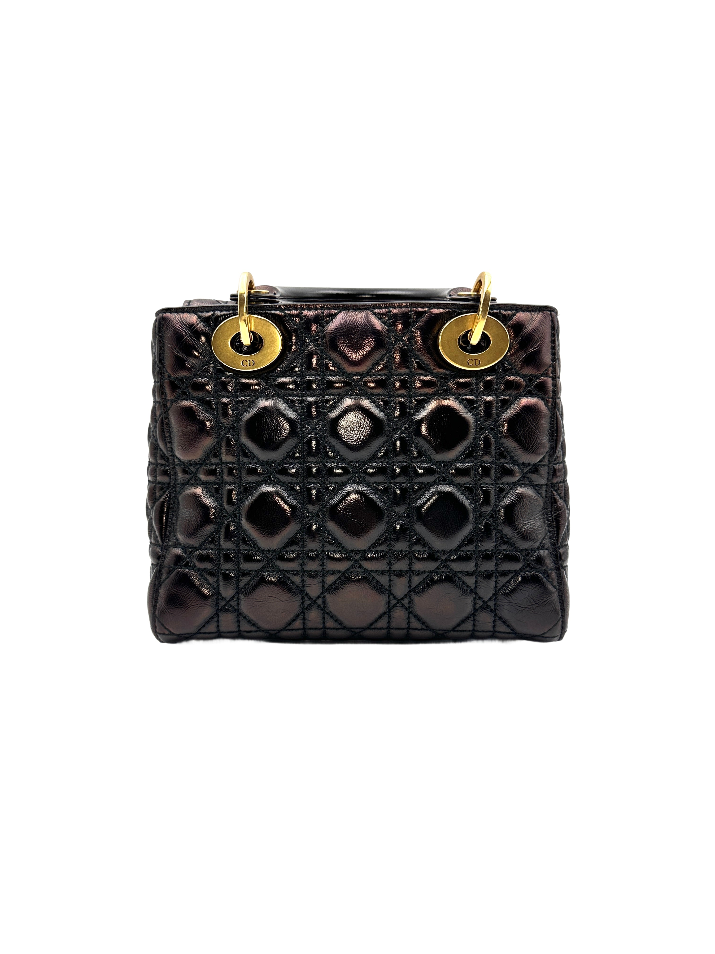 Christian Dior Lady Dior Cannage Handbag Black DR352
