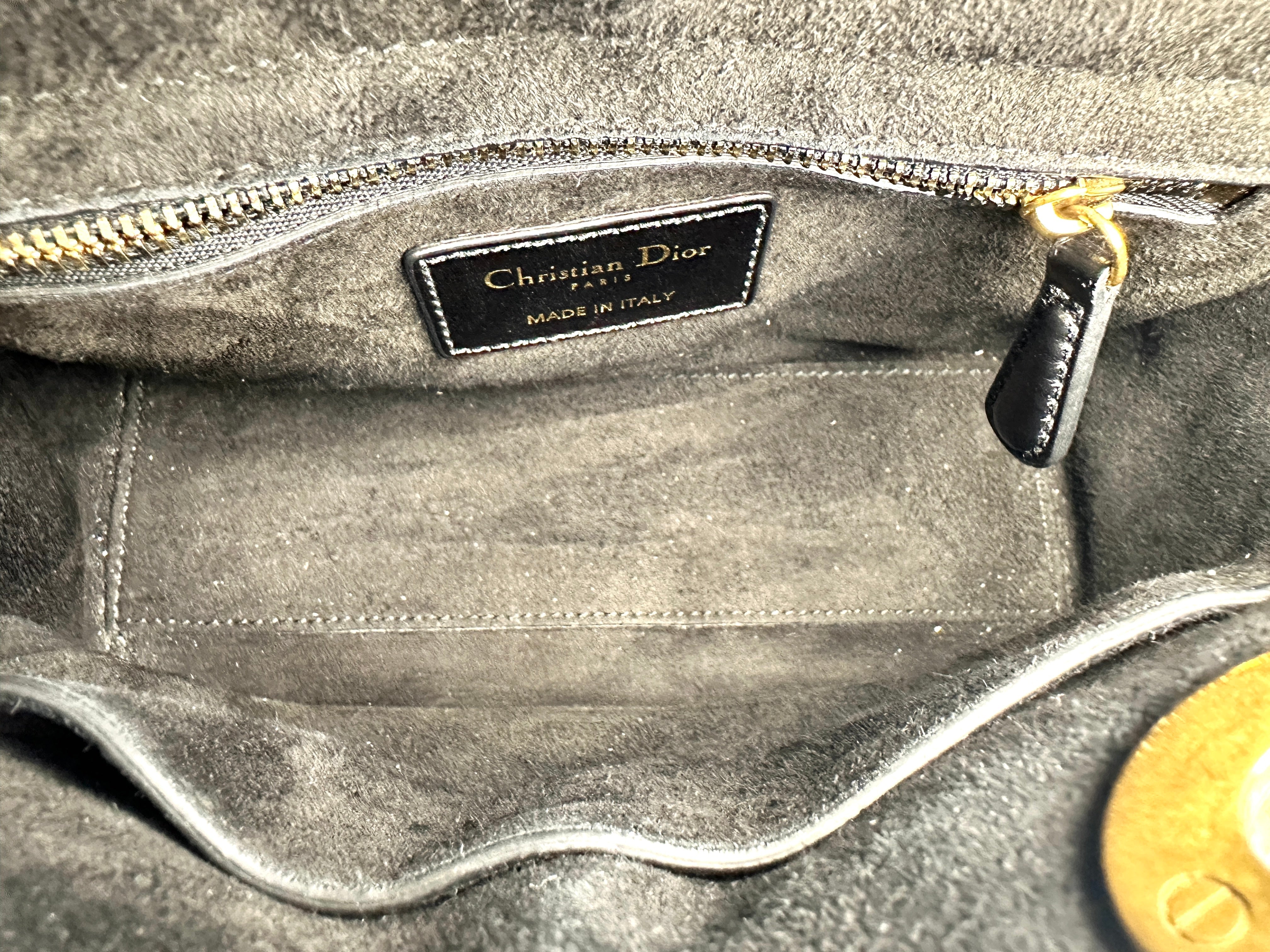 Christian Dior Lady Dior Cannage Handbag Black DR352