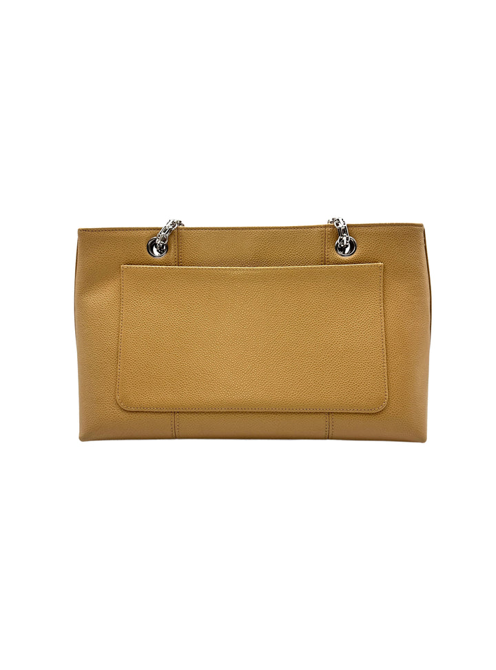 Chanel Caviar Mademoiselle Chain Tote Bag Camel (62***17) CC937