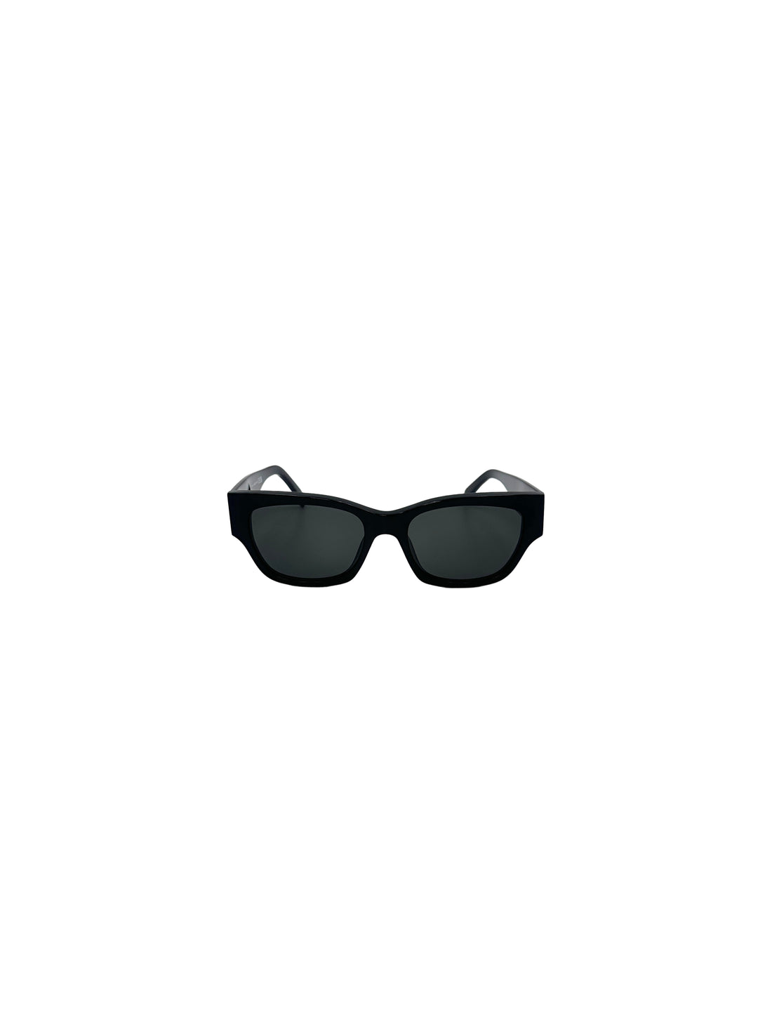 Celine Monochroms CL40197U Shiny Black Cat Eye Sunglasses with White Logo CEG01