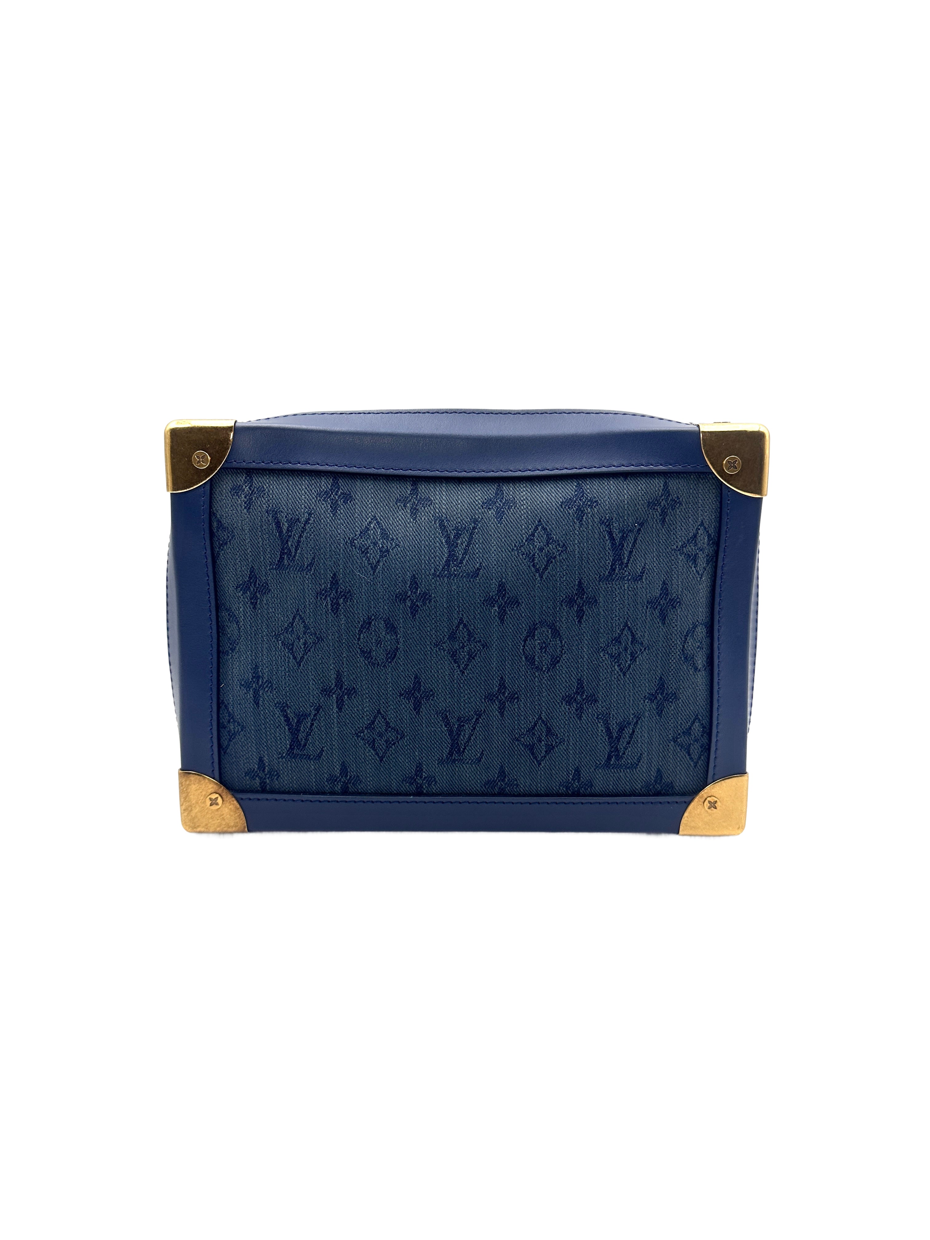 Louis Vuitton Monogram Denim Soft Trunk Shoulder Bag LV1440