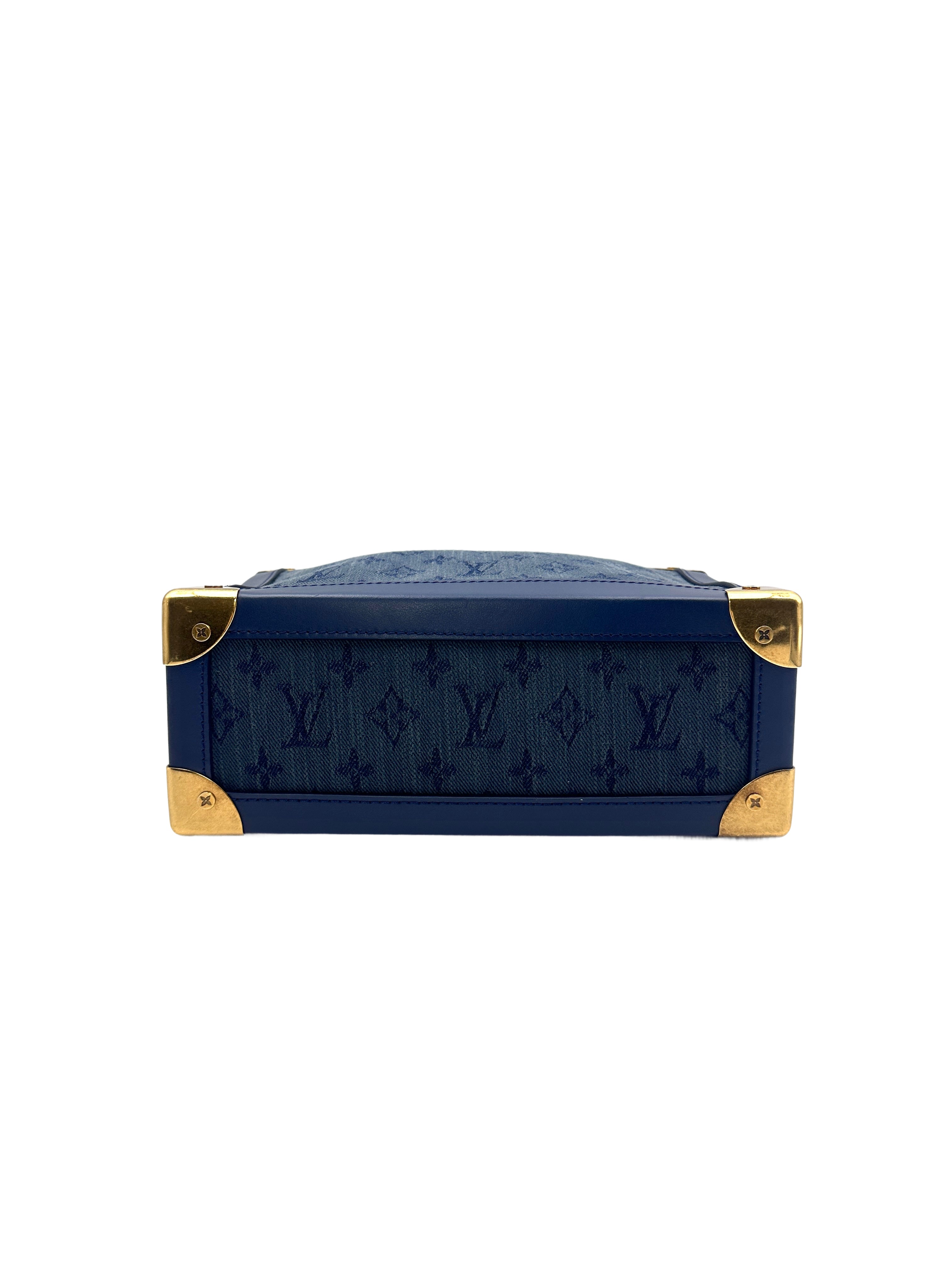 Louis Vuitton Monogram Denim Soft Trunk Shoulder Bag LV1440
