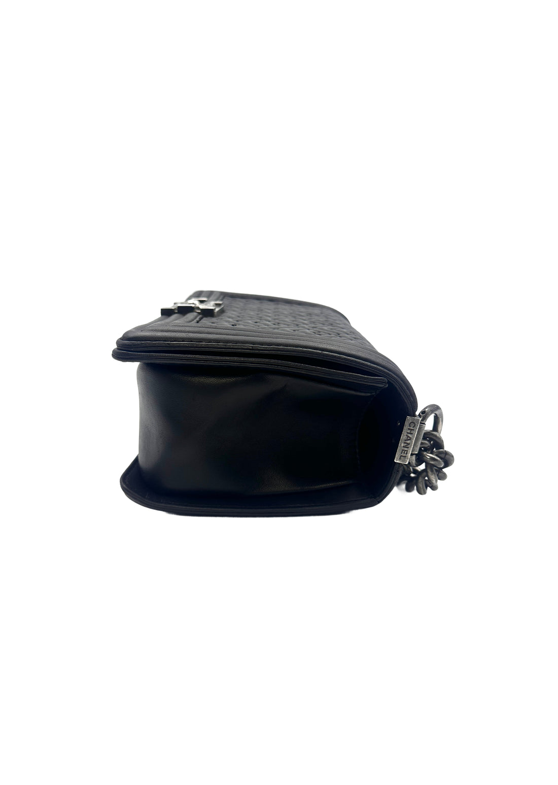 Chanel Limited Edition Small Quilted V-Stitch Black Lambskin LeBoy Bag(21***52) CC1006