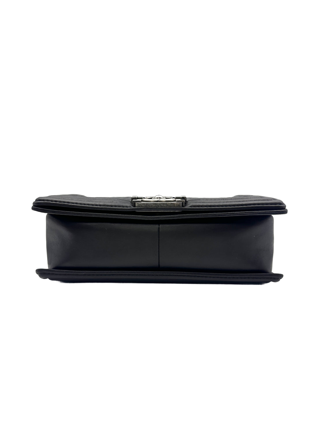 Chanel Limited Edition Small Quilted V-Stitch Black Lambskin LeBoy Bag(21***52) CC1006