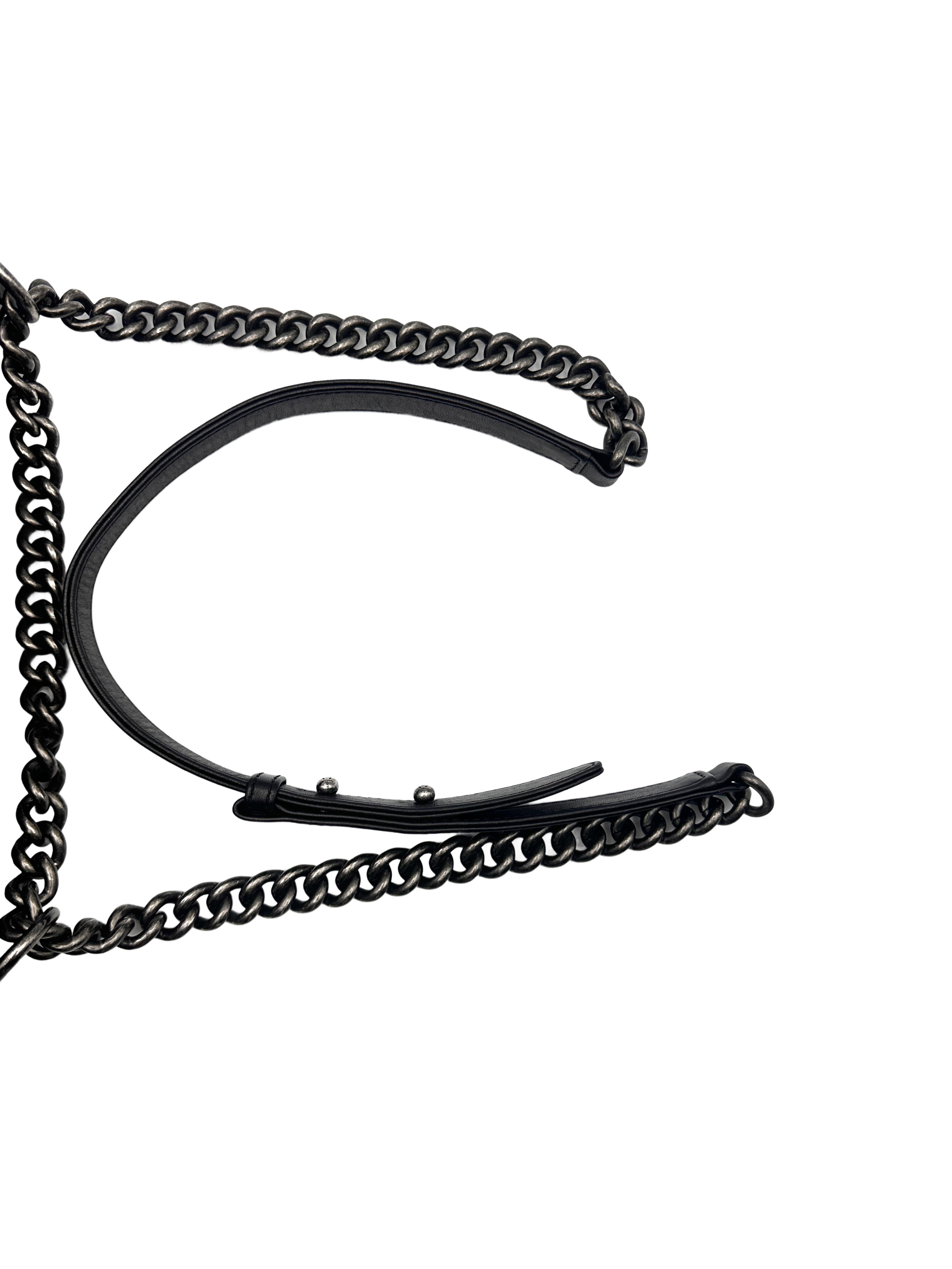 Chanel Limited Edition Small Quilted V-Stitch Black Lambskin LeBoy Bag(21***52) CC1006