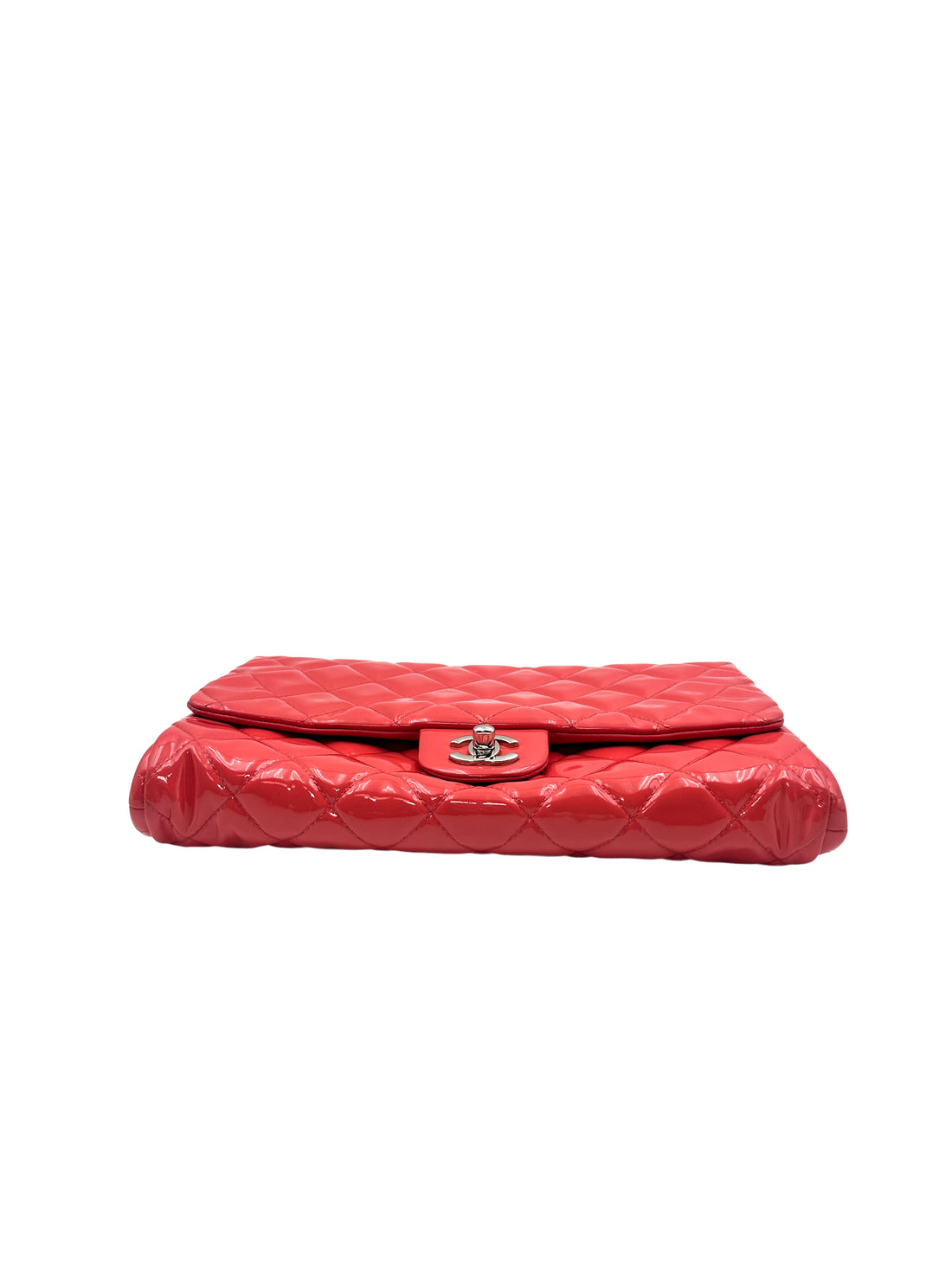 Chanel Patent leather Classic Flap Bag Rose Red(17***00) CC945