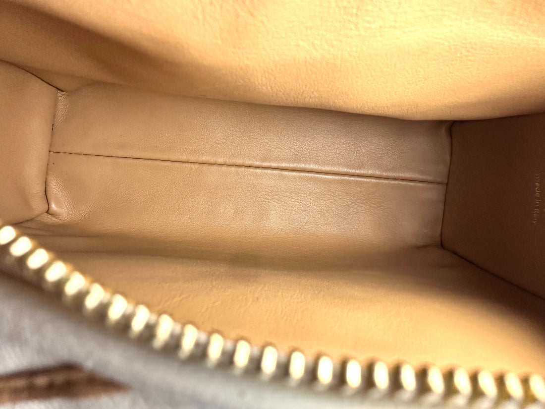 Louis Vuitton Side Trunk PM Malletage Leather Handbag Creme Noisette LV1444