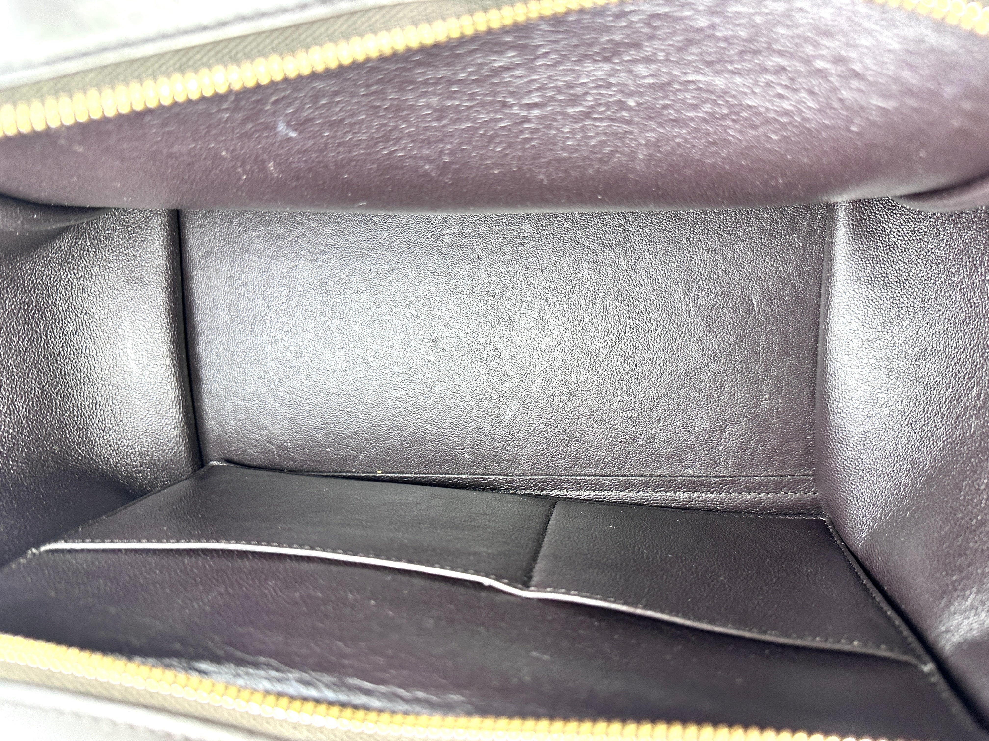 Celine Calfskin Tri-Color Trapeze Bag,Green,Black,Beige CE130