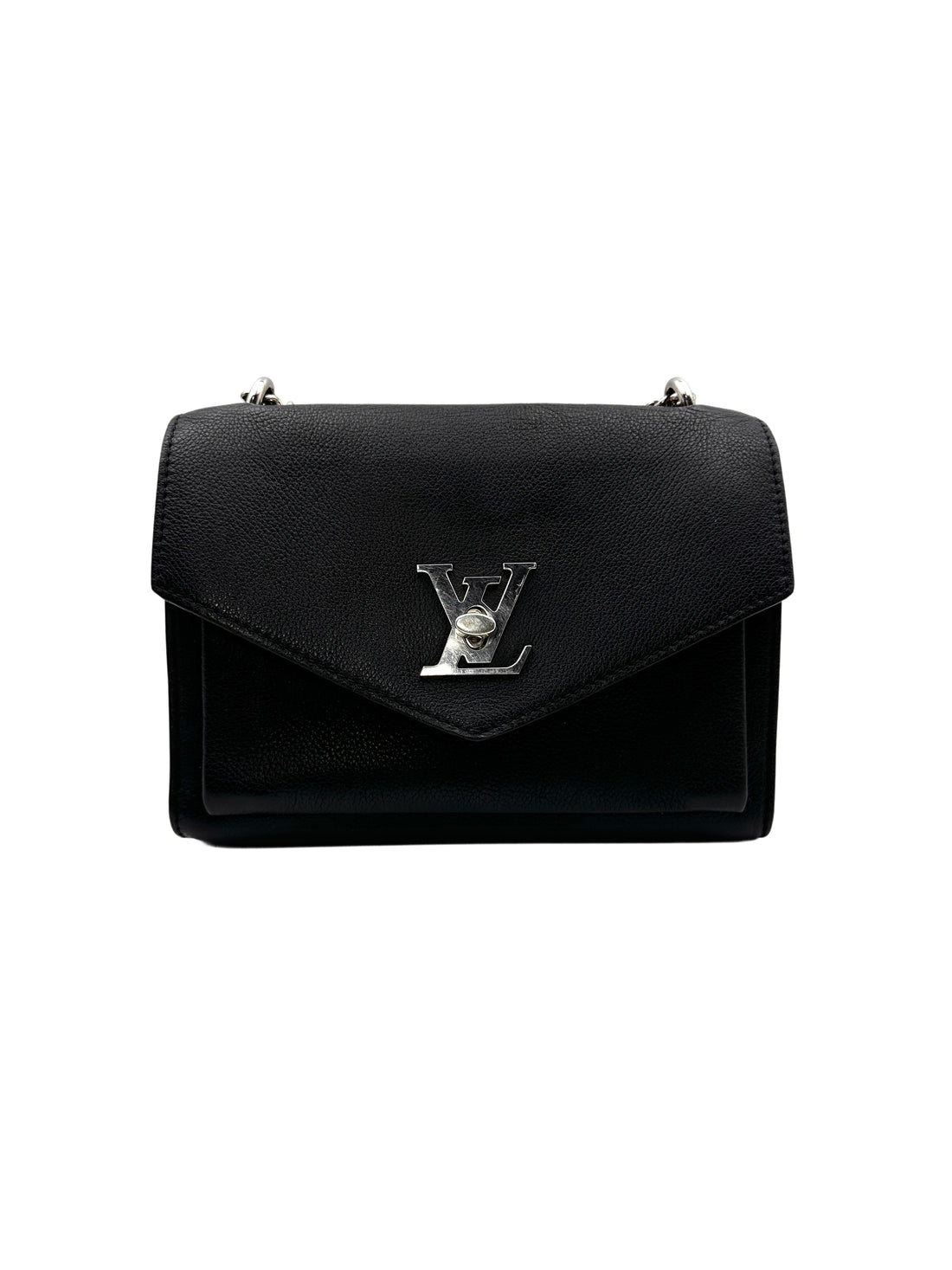 Louis Vuitton Mylockme Chain Bag in Black Caflskin  LV1446