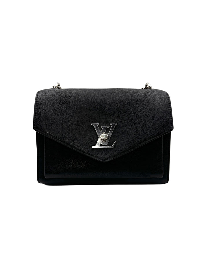 Louis Vuitton Mylockme Chain Bag in Black Caflskin  LV1446
