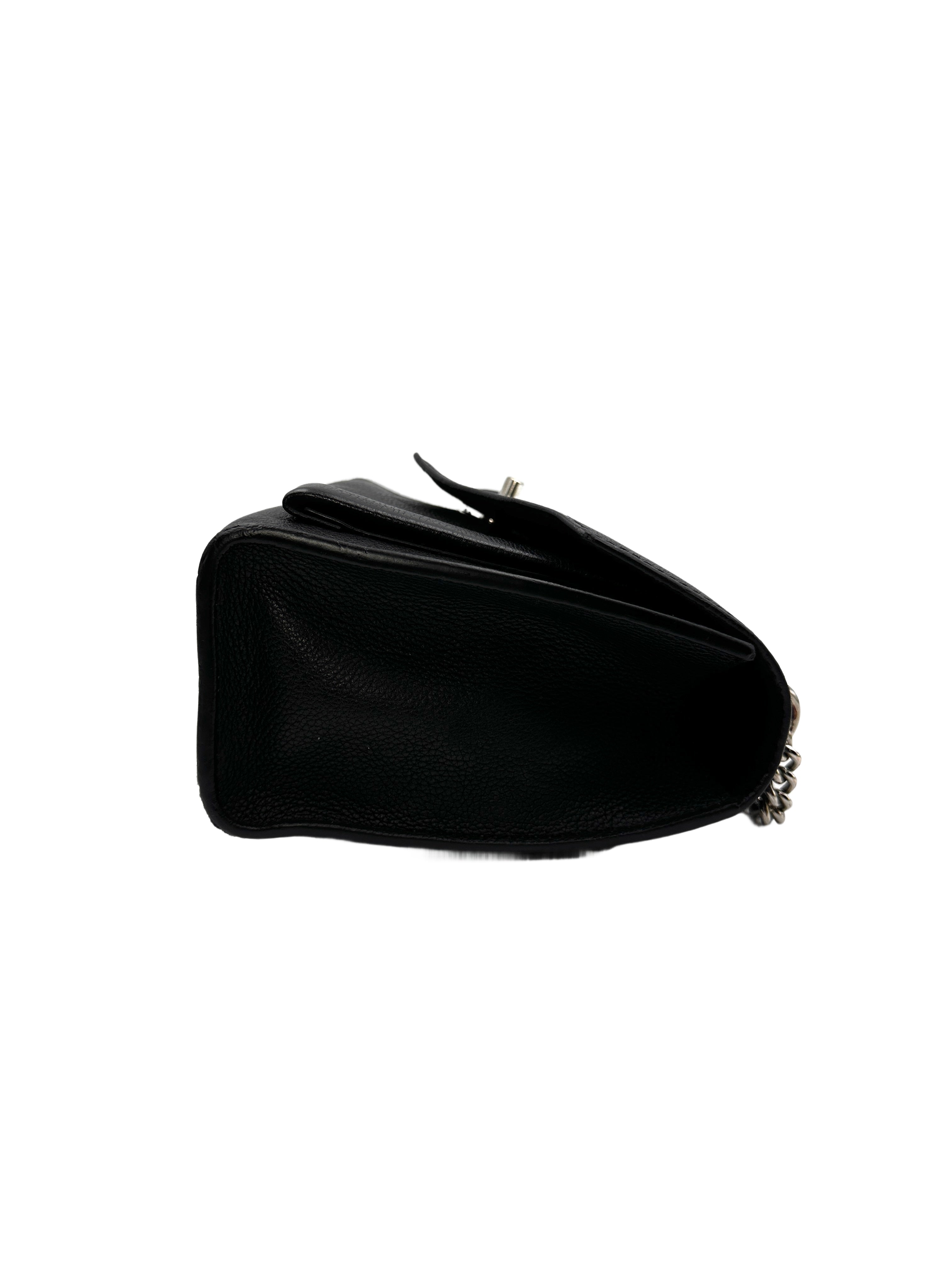 Louis Vuitton Mylockme Chain Bag in Black Caflskin  LV1446