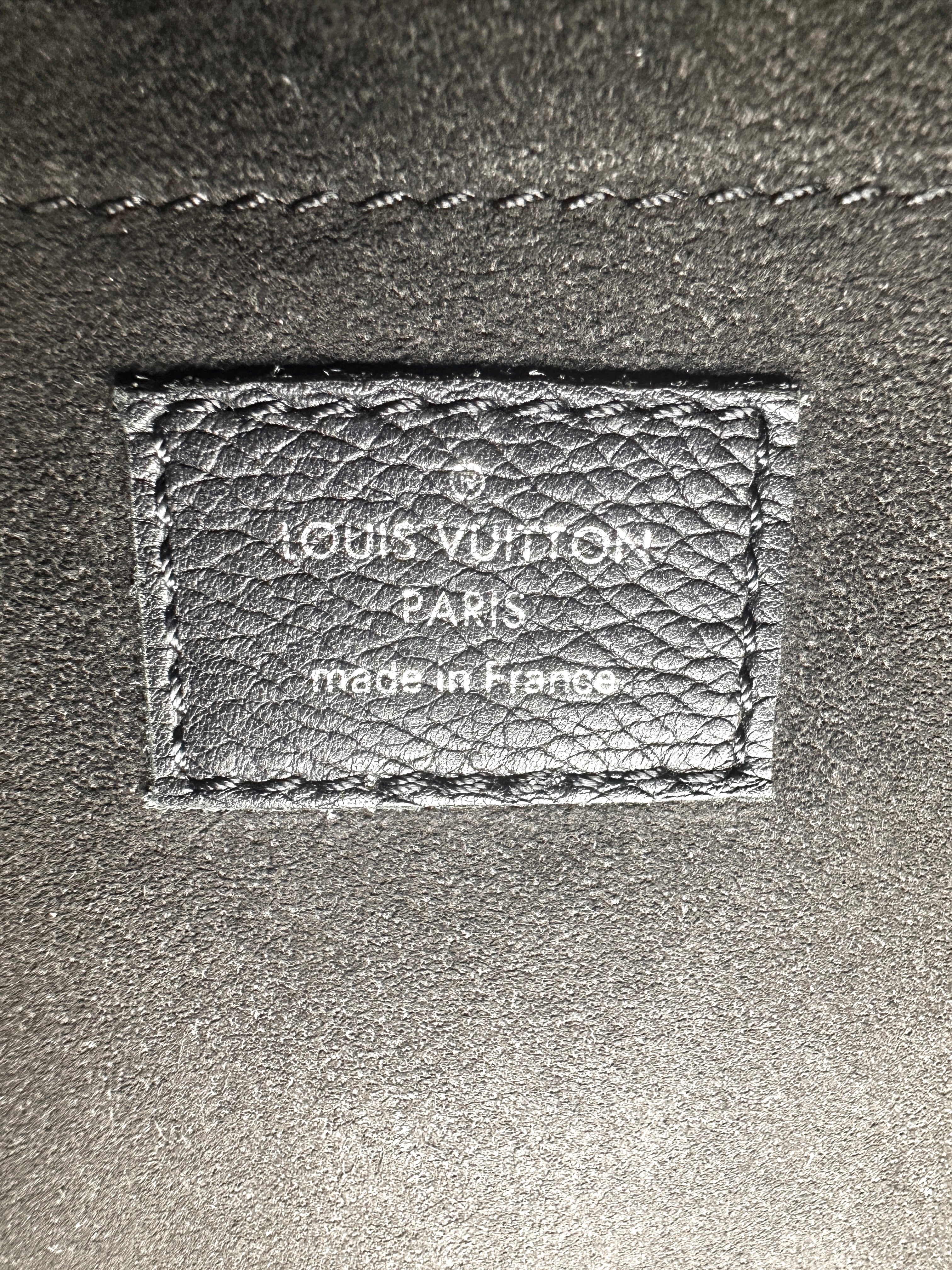 Louis Vuitton Mylockme Chain Bag in Black Caflskin  LV1446