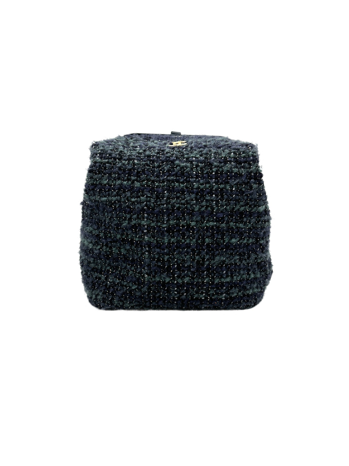 Chanel Tweed and Leather Backpack(26***13) CC1011